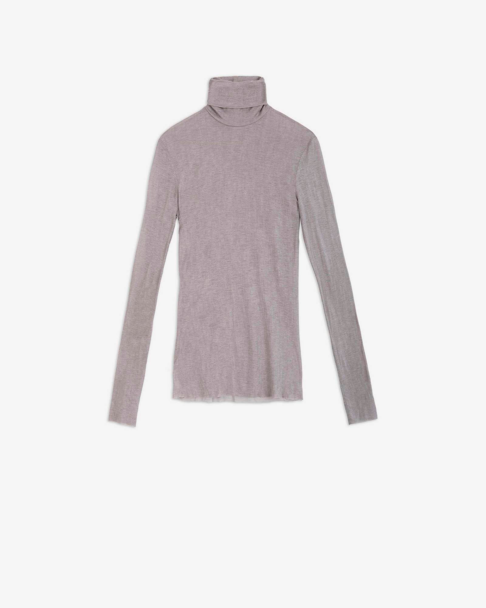 HIGH NECK JERSEY SWEATER