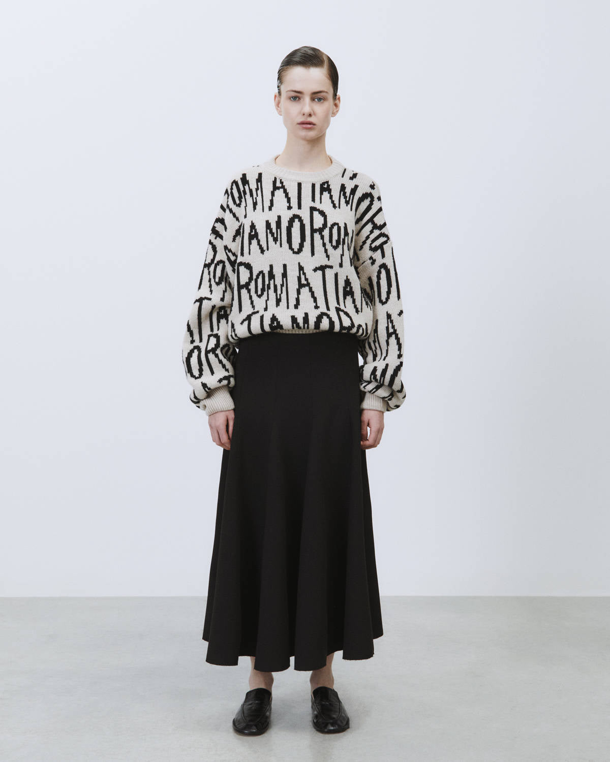 MIDI SKIRT WITH PANELS