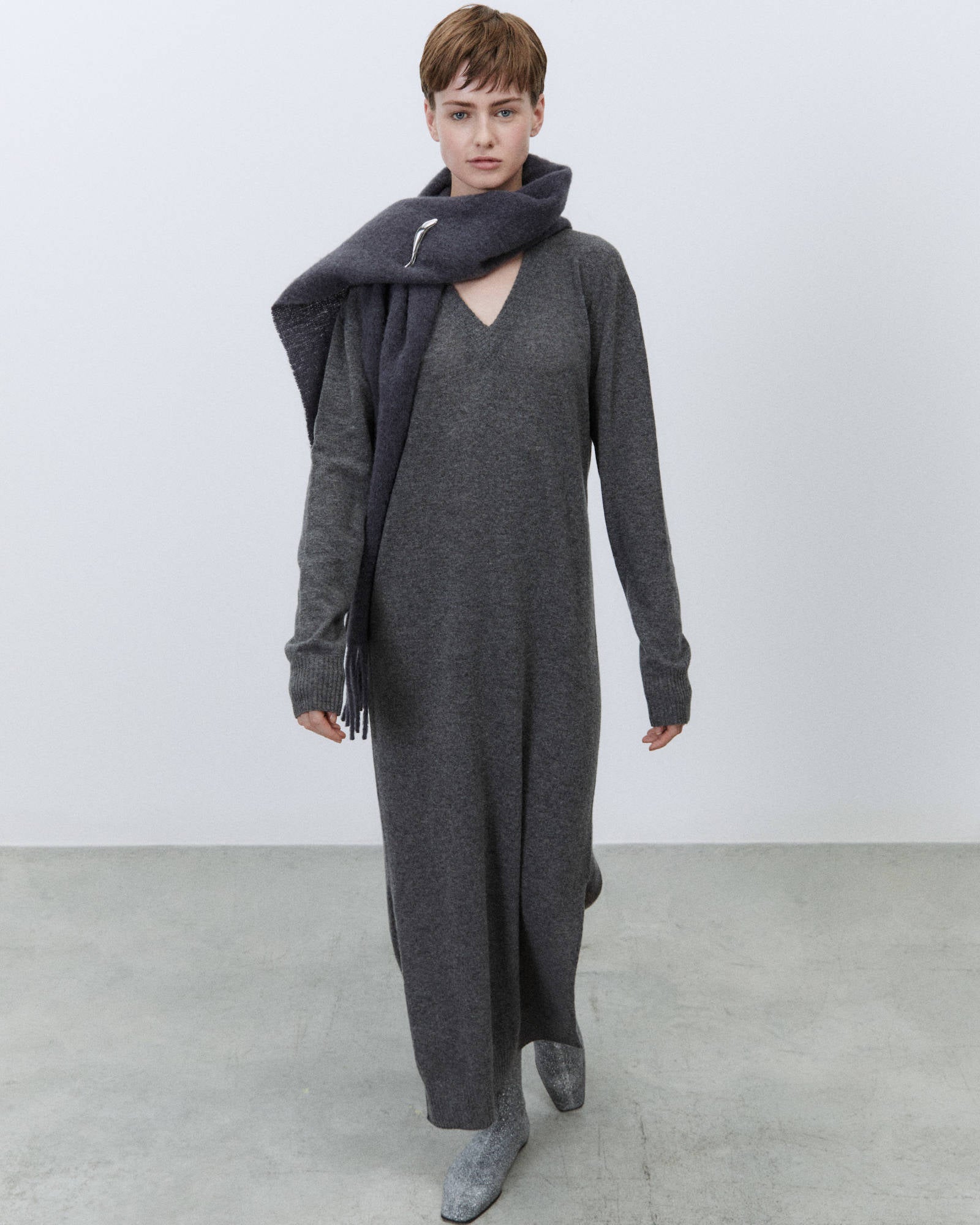MAXI CASHMERE DRESS