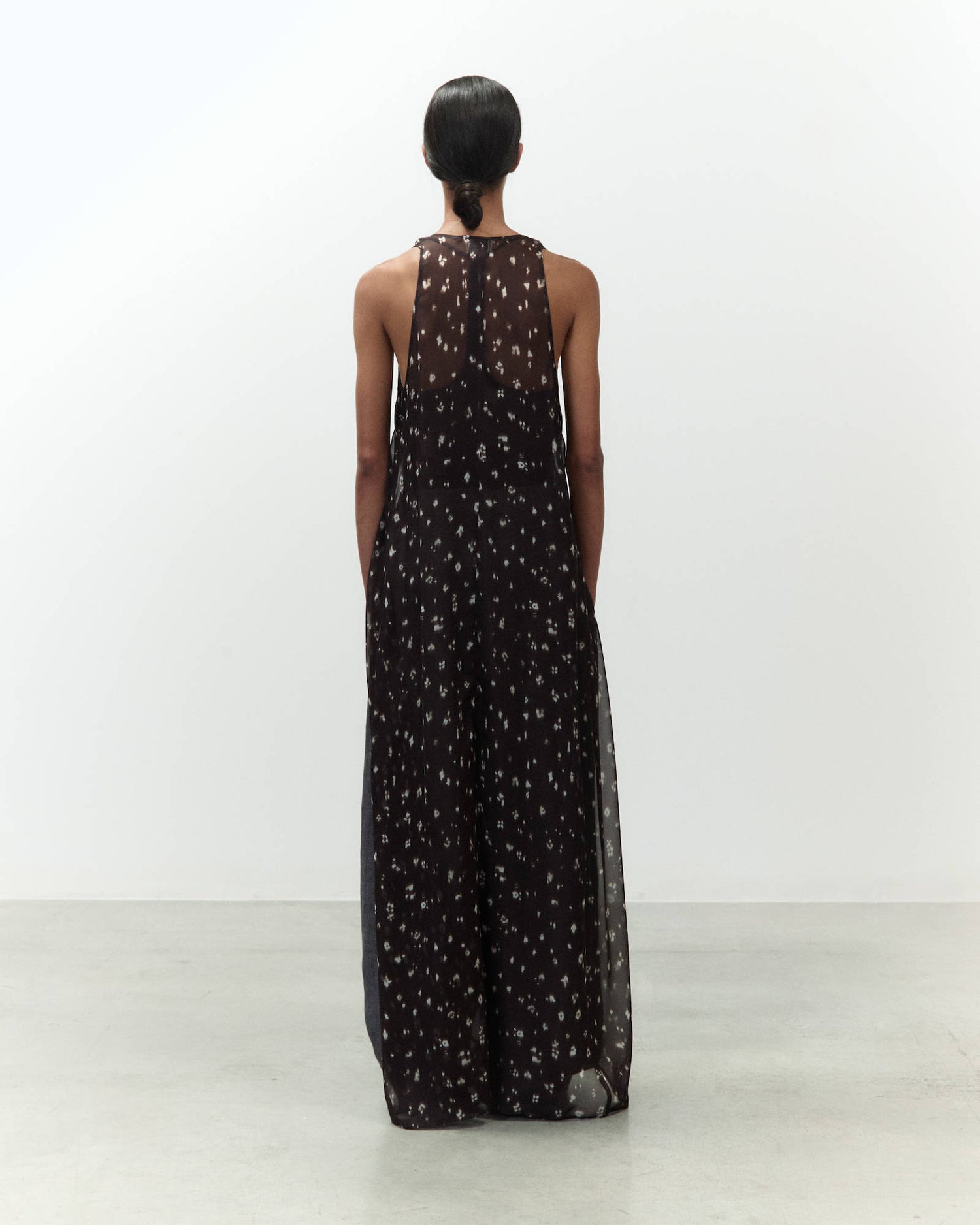 PRINTED CHIFFON DUSTER