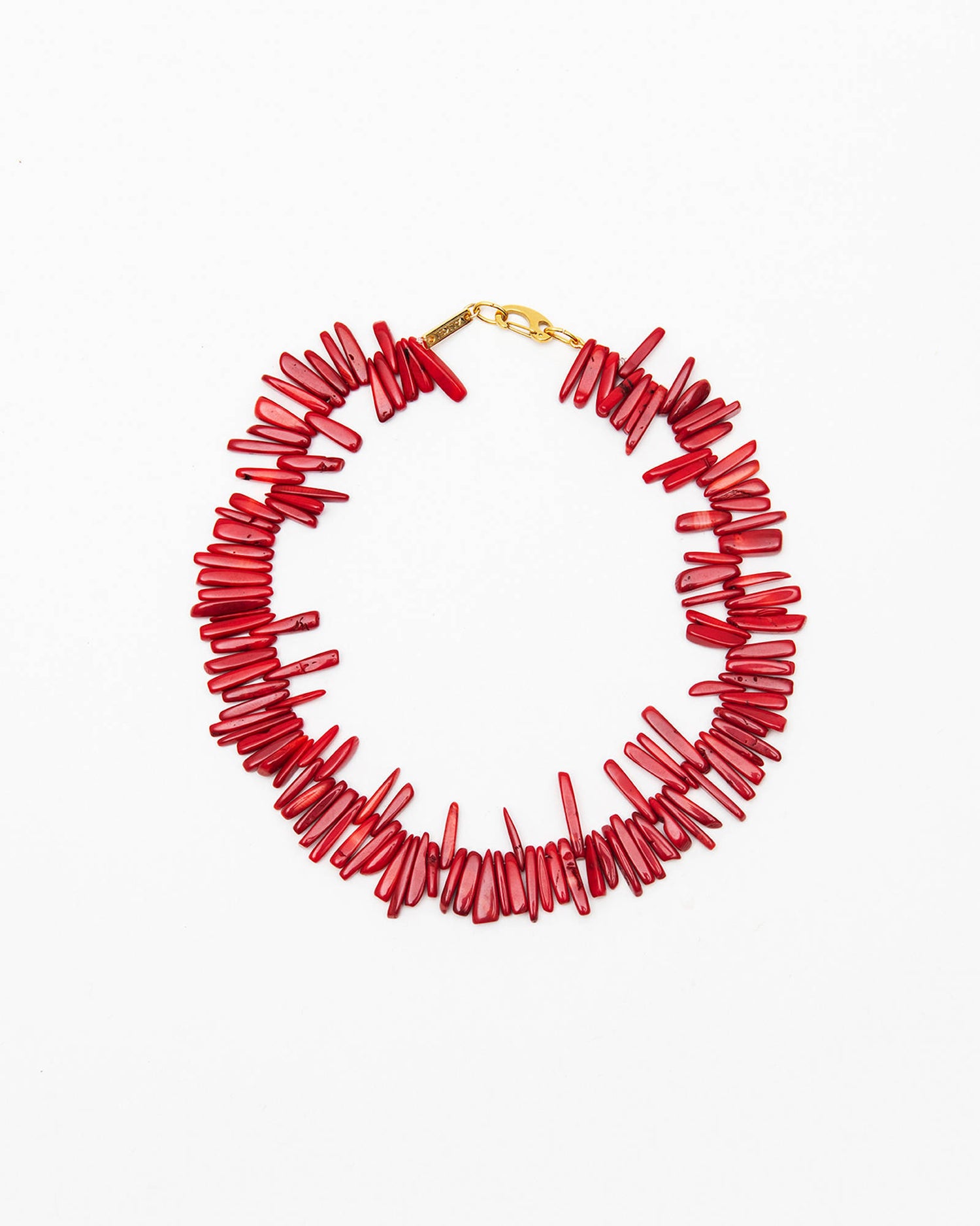 CORAL FRINGE NECKLACE