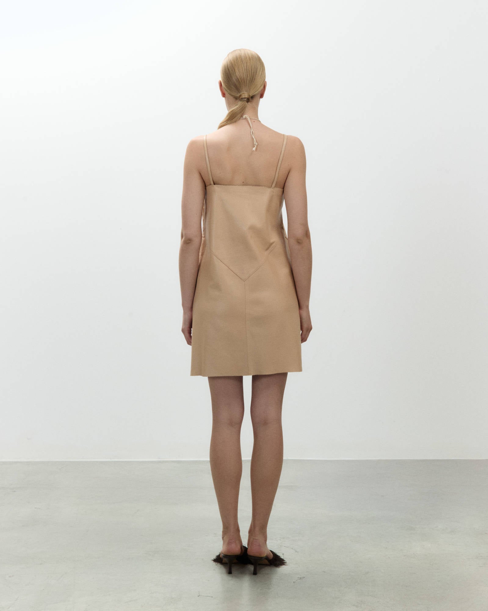 SOFT LEATHER MINI DRESS