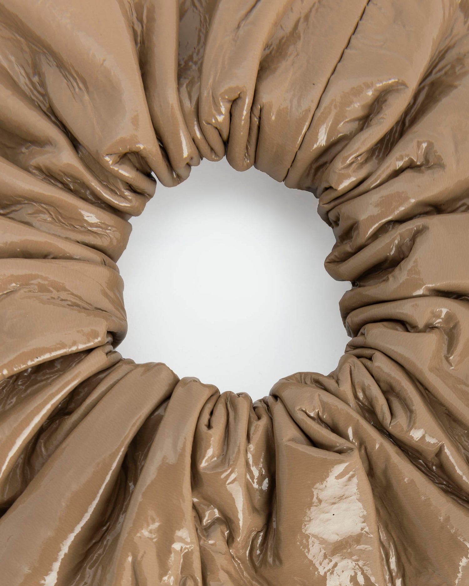 PATENT LEATHER SCRUNCHIE