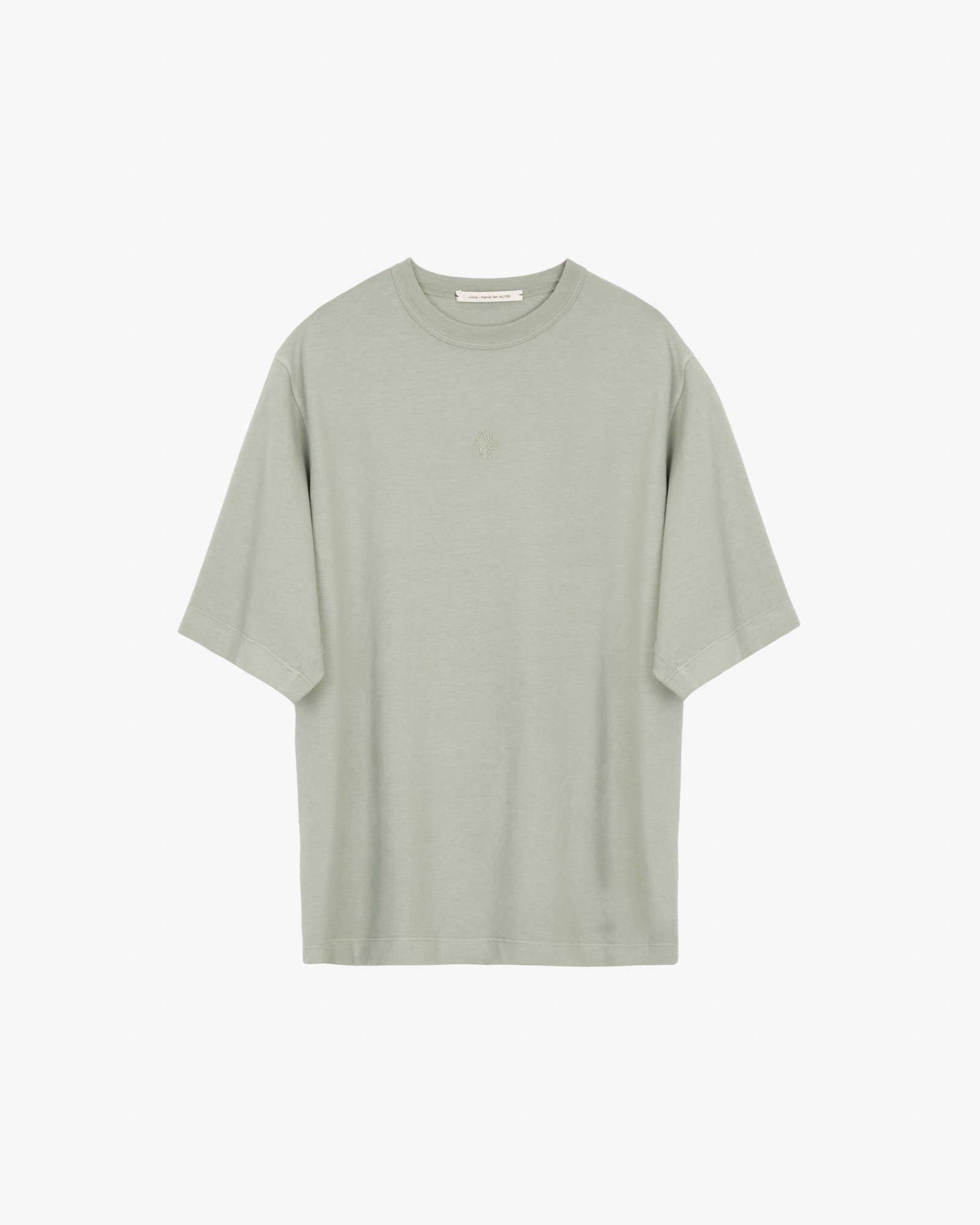 OVERSIZED T-SHIRT WITH Sage EMBROIDERY
