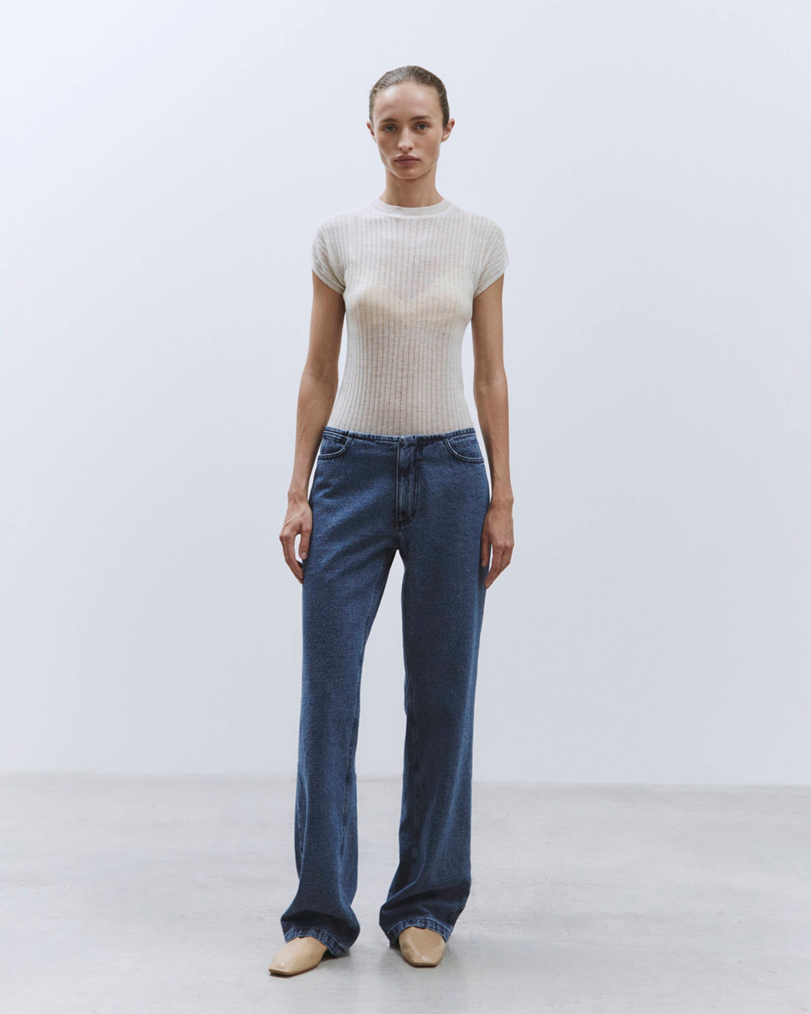 INDIGO LOW WAIST JEANS