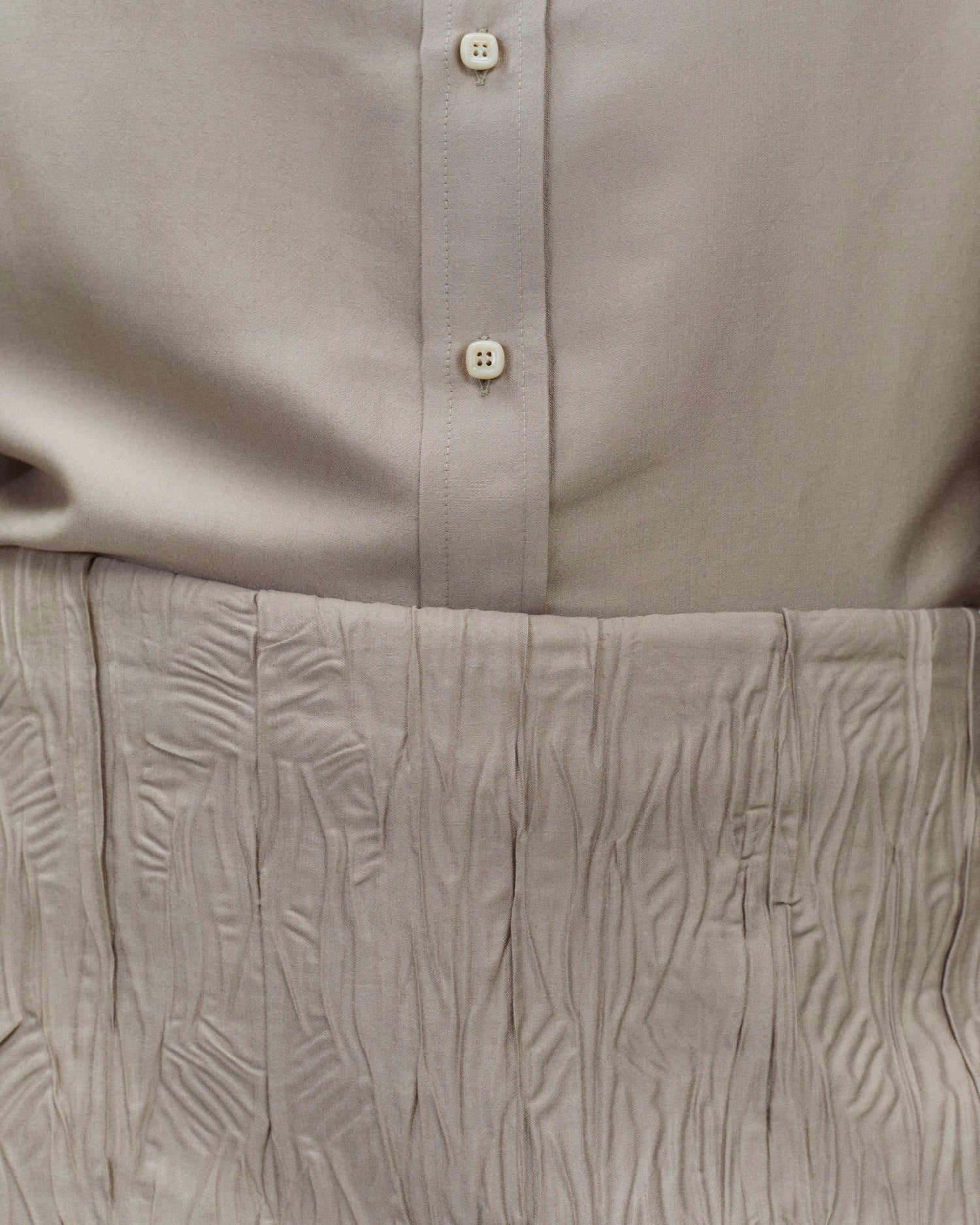 CRINKLE SILK MINI SKIRT