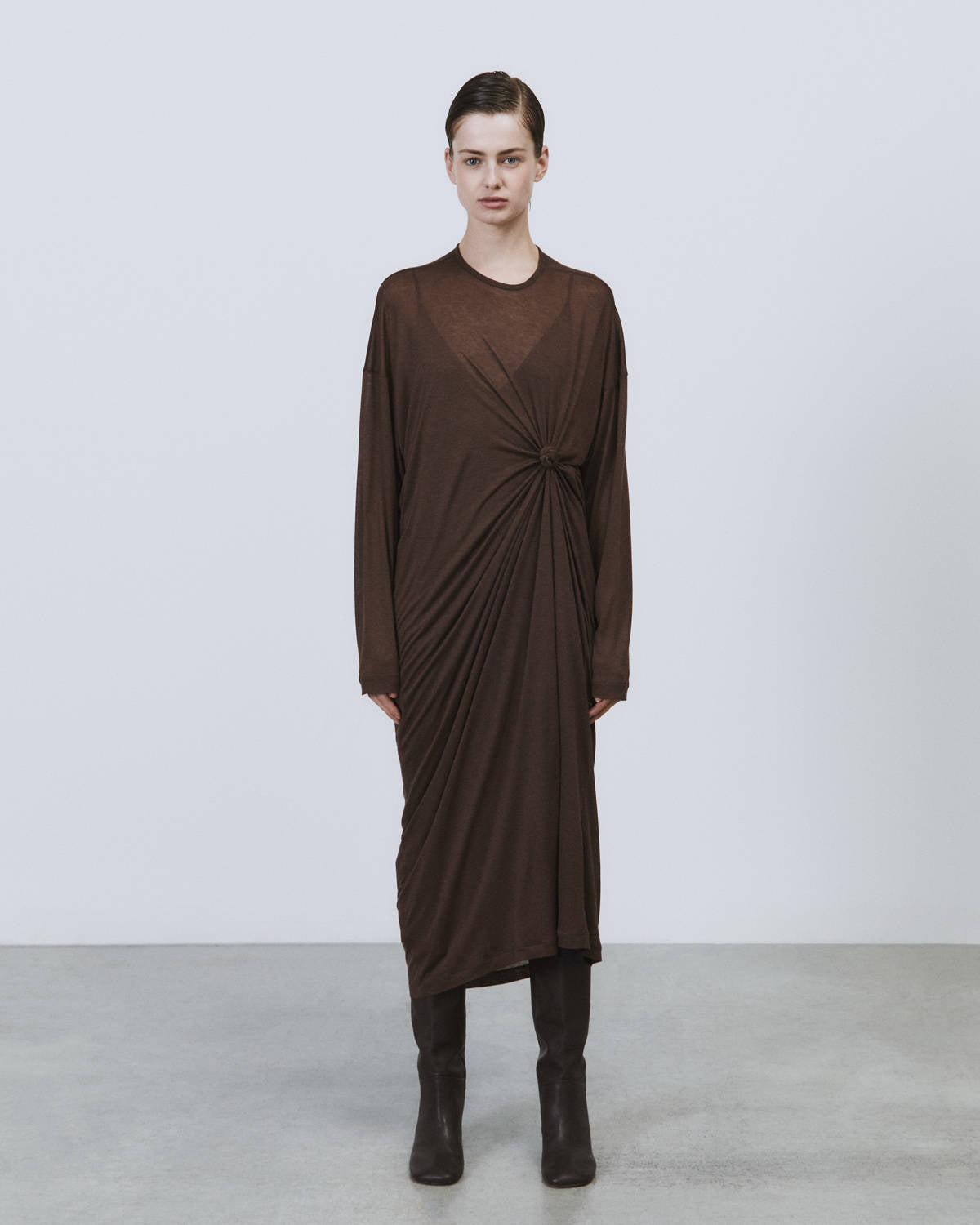 JERSEY DRESS WITH KNOT