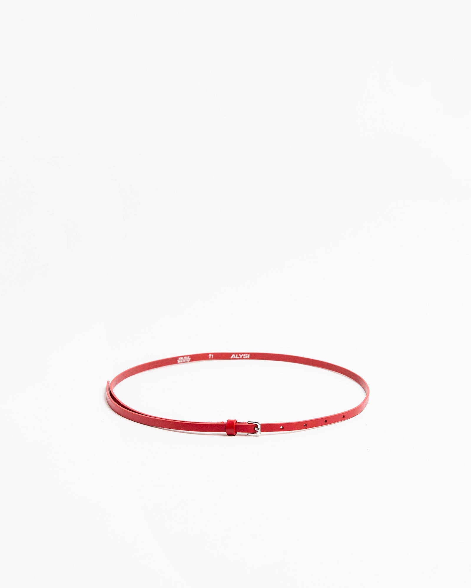 Red LEATHER BELT