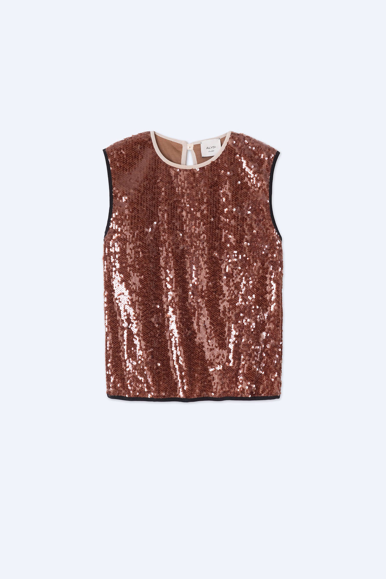 CINNAMON SEQUIN TOP