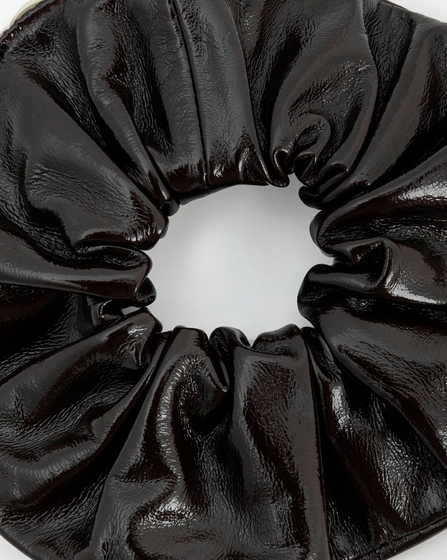 PATENT LEATHER SCRUNCHIE