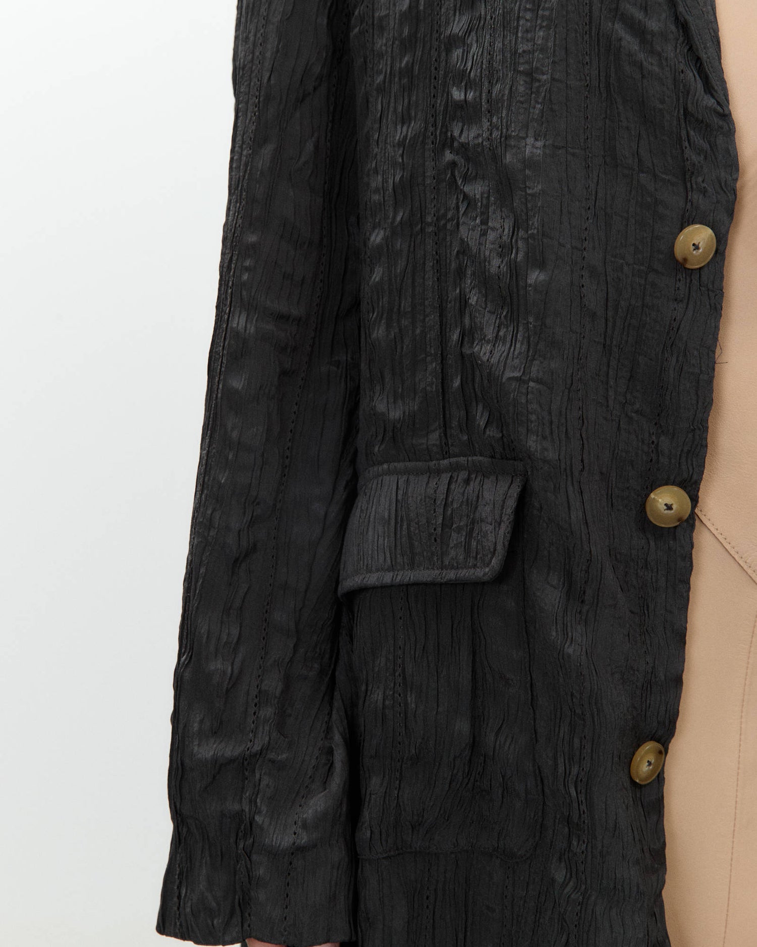 SINGLE-BREASTED WRINKLE BLAZER