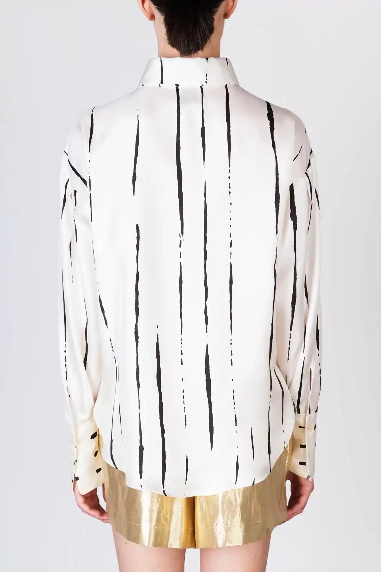 CAMICIA LINES & DOTS BOXY