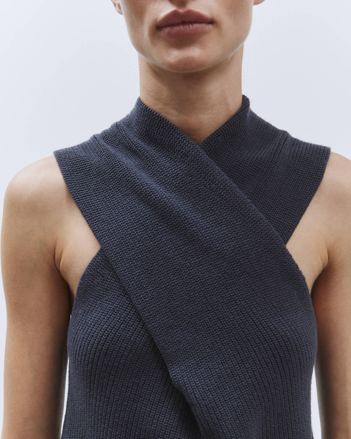 CROSSED TOP IN MESH Smoke