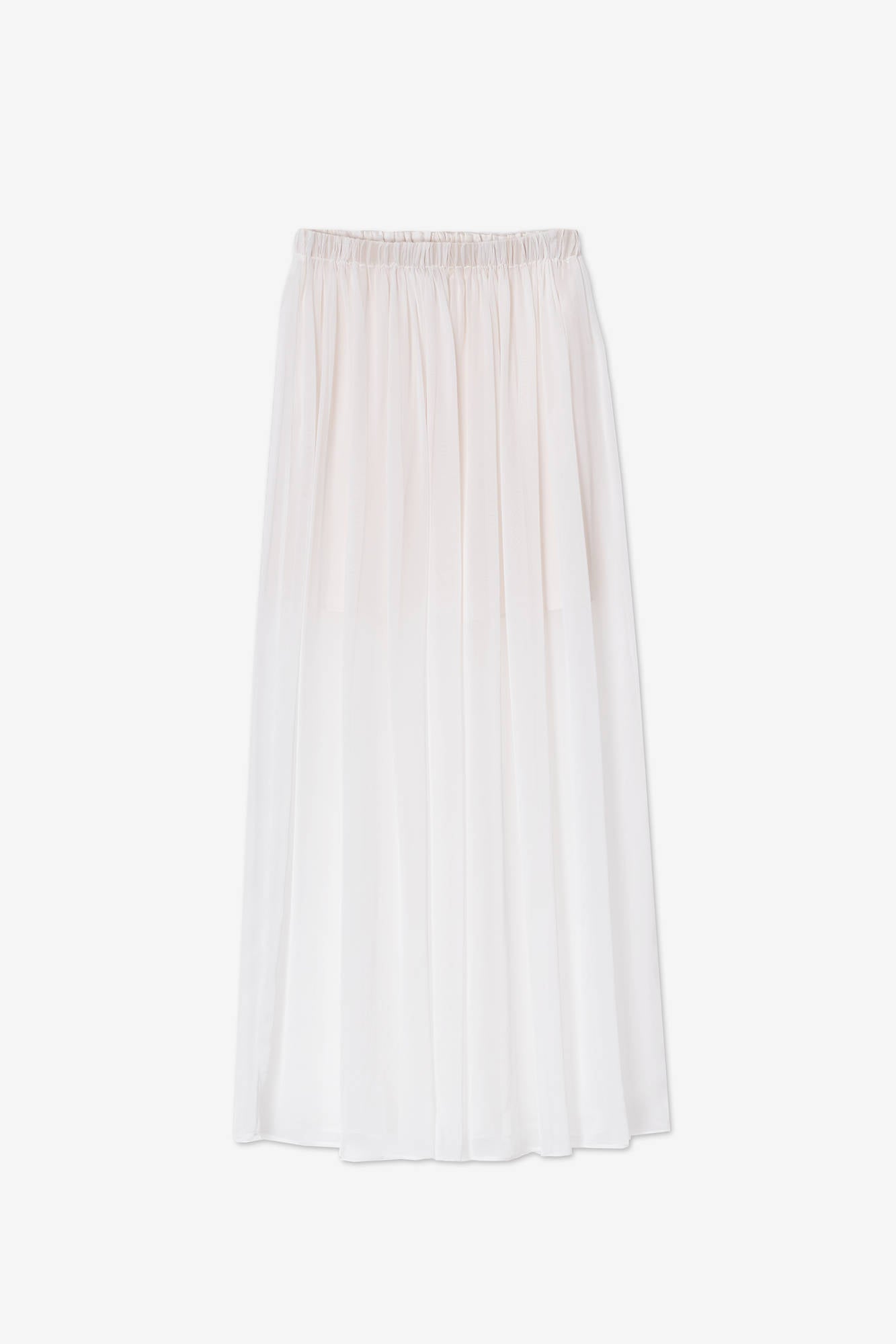 WIDE CHIFFON SKIRT