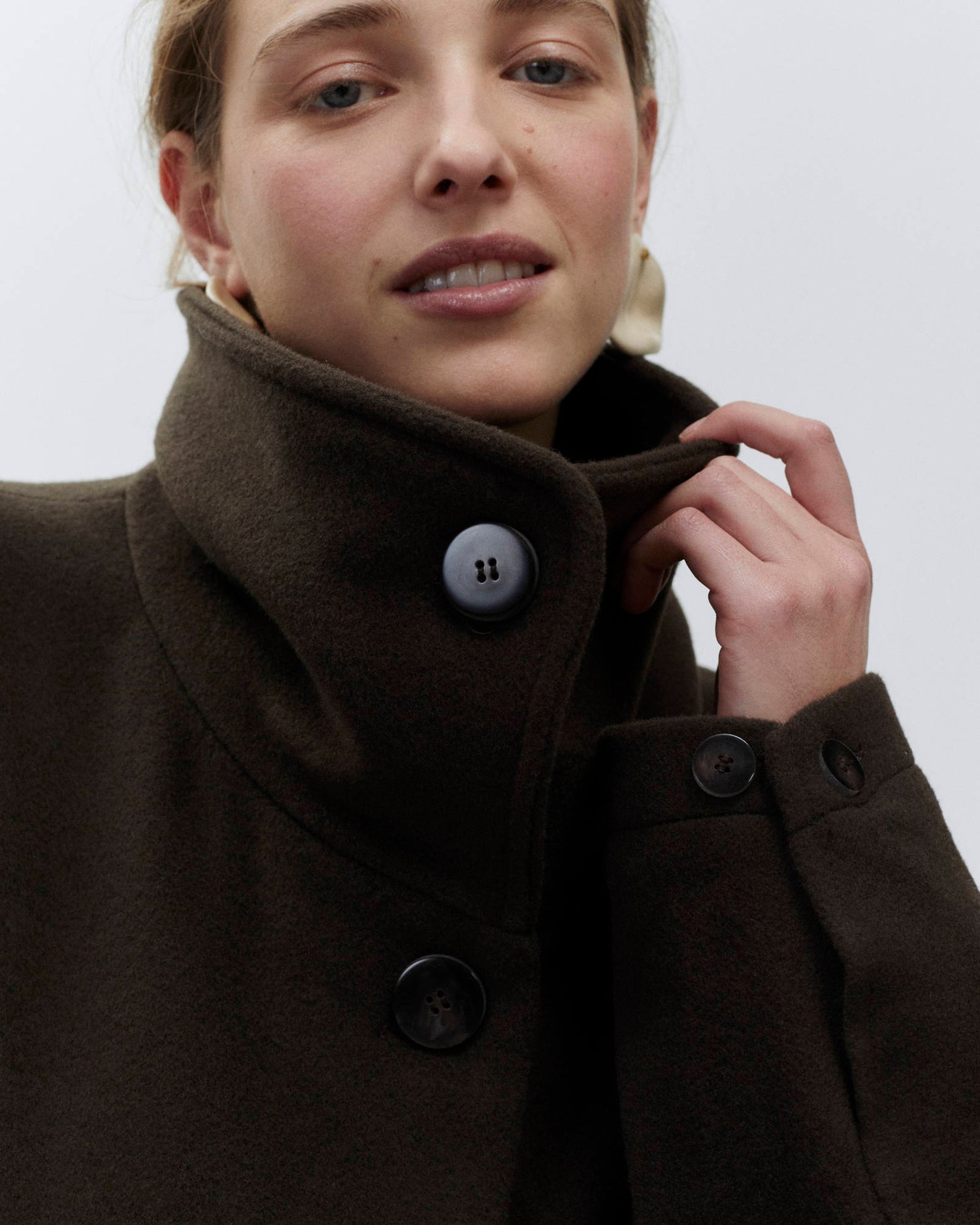 SHORT CABAN WOOL COAT