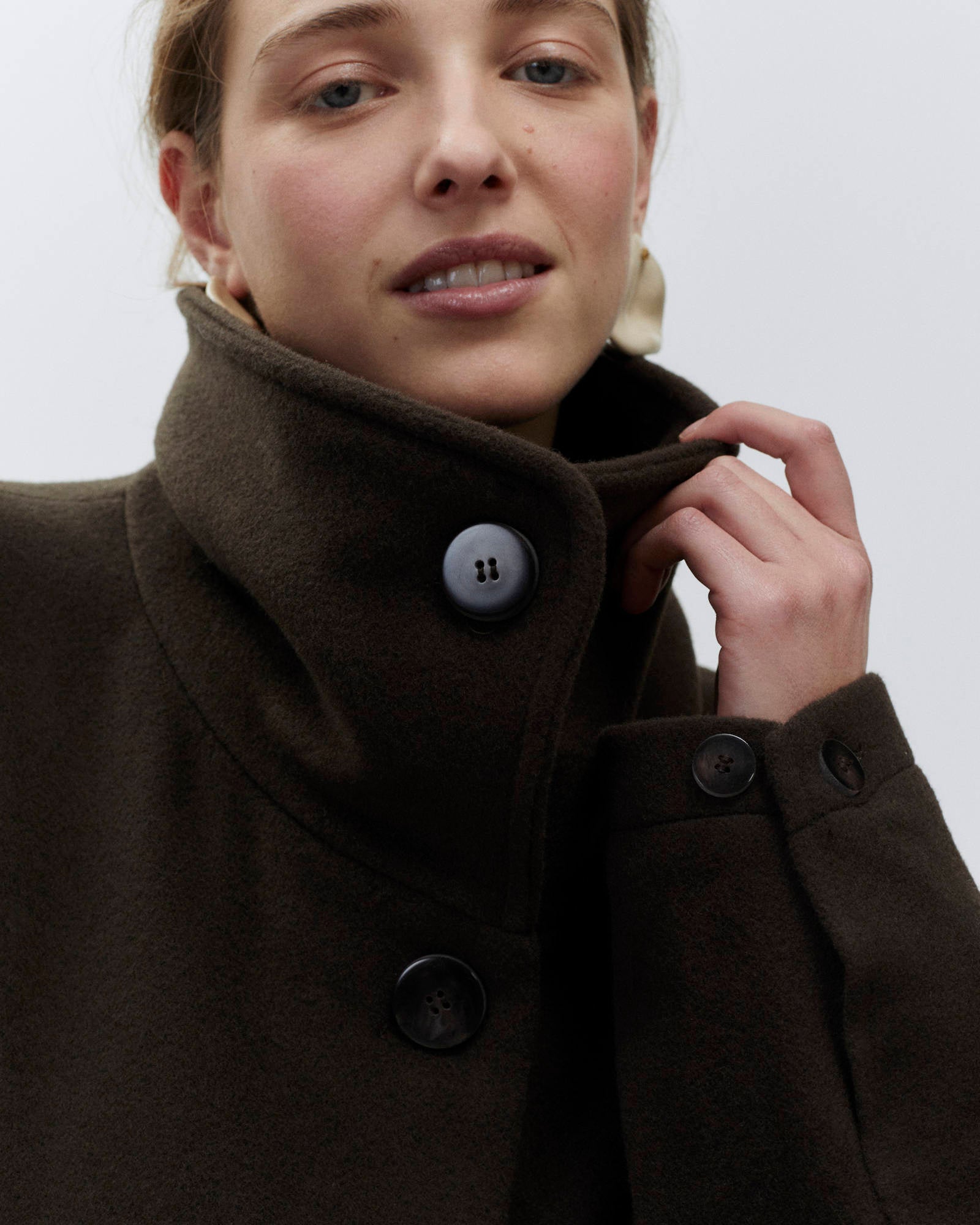 SHORT CABAN WOOL COAT