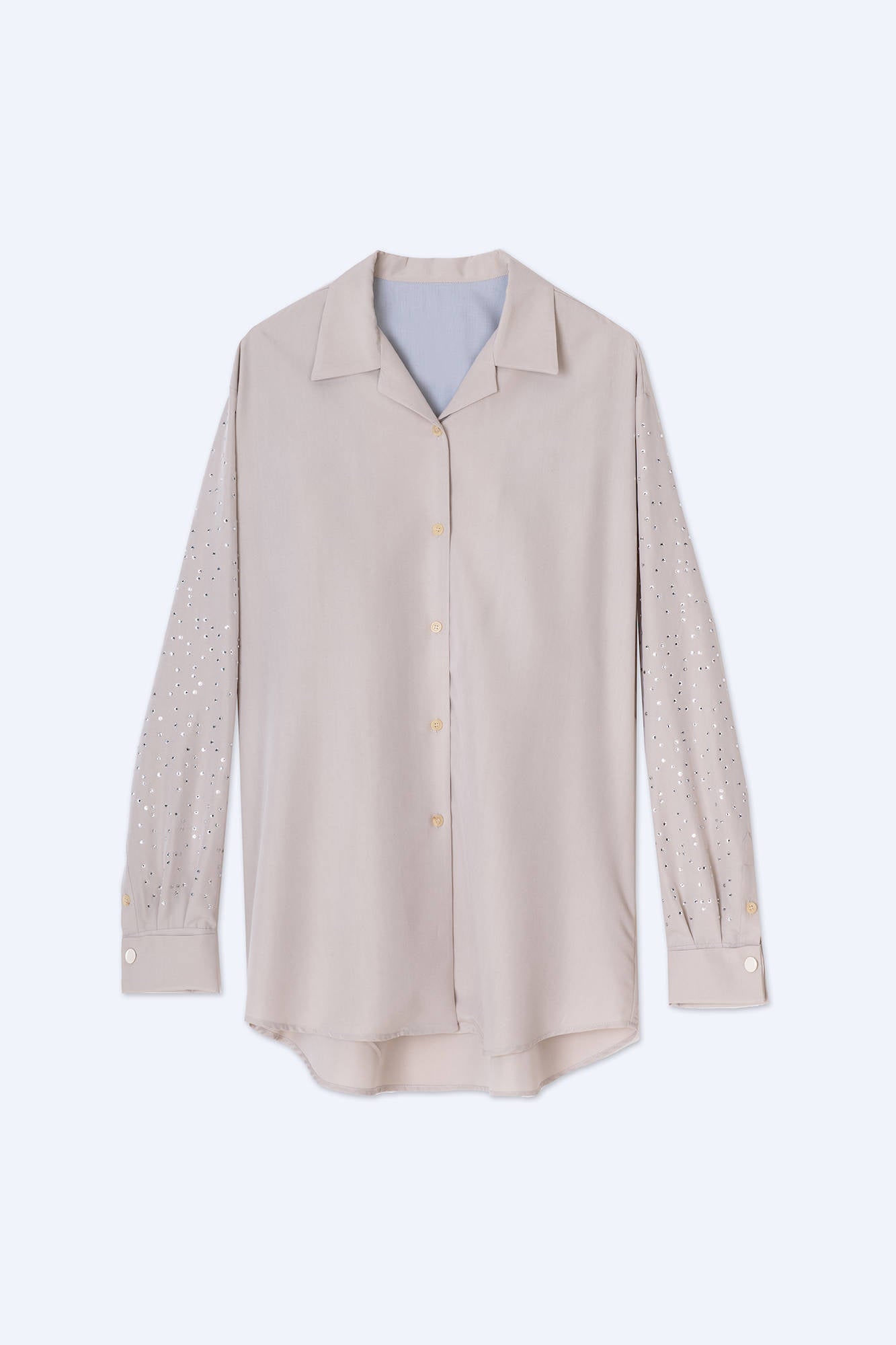 OVERSHIRT WITH RHINESTONE SLEEVES