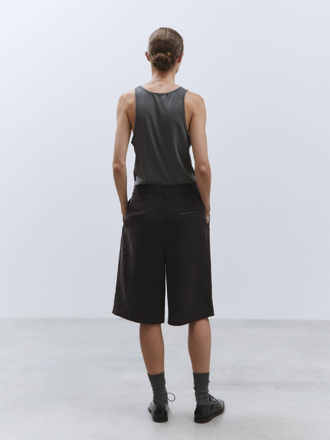 TAILORED BERMUDA SHORTS Charcoal