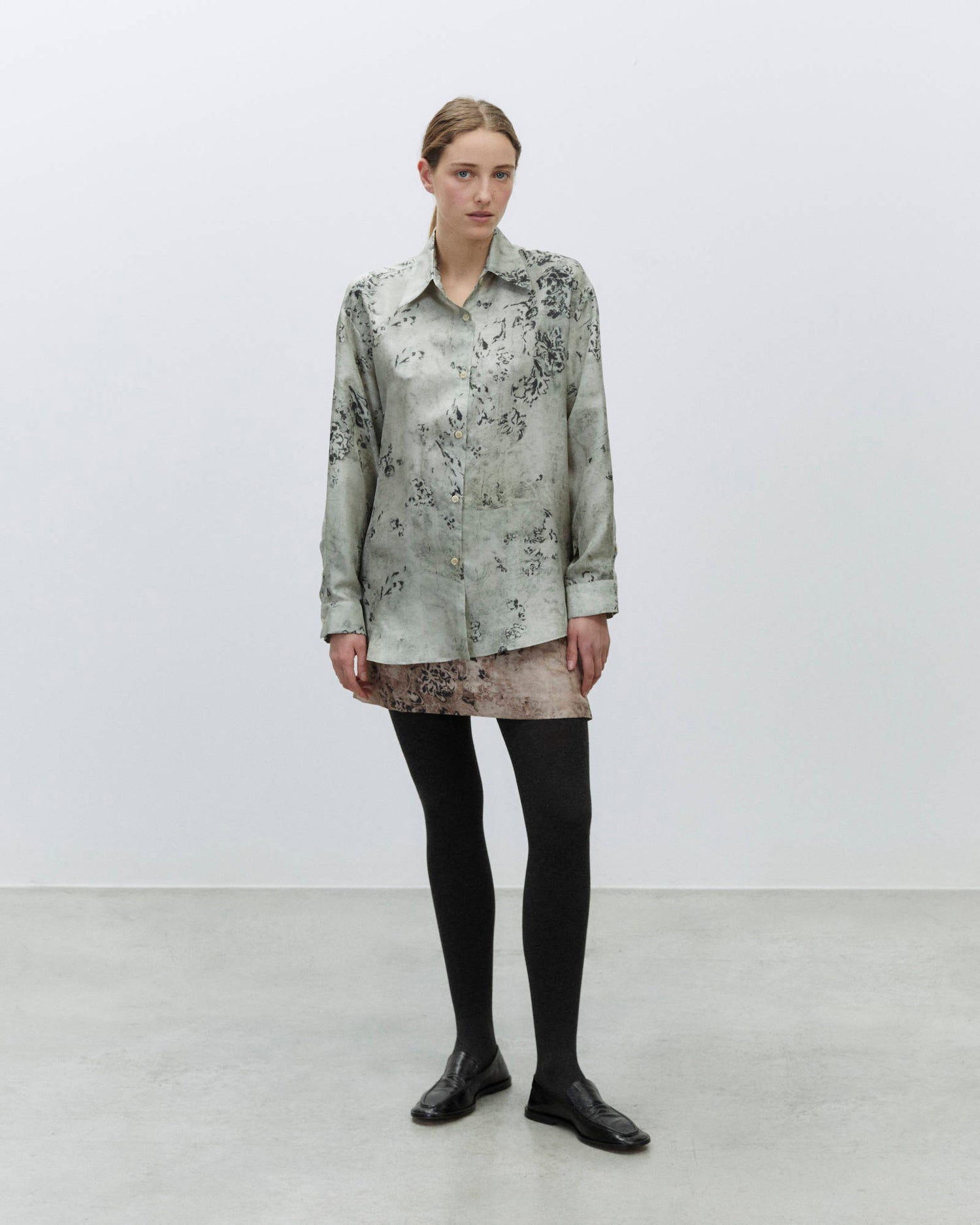 SILK TAPESTRY PRINT SHIRT