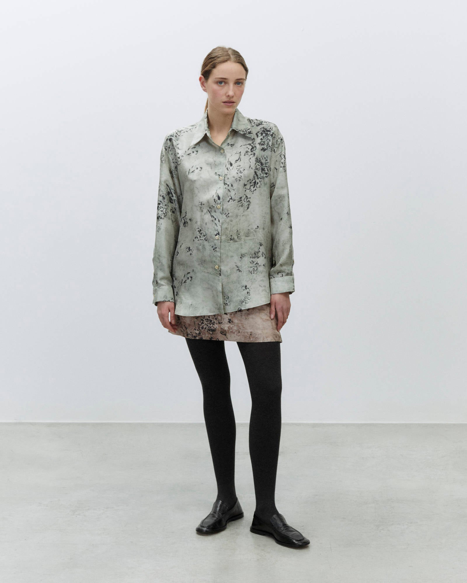 SILK TAPESTRY PRINT SHIRT