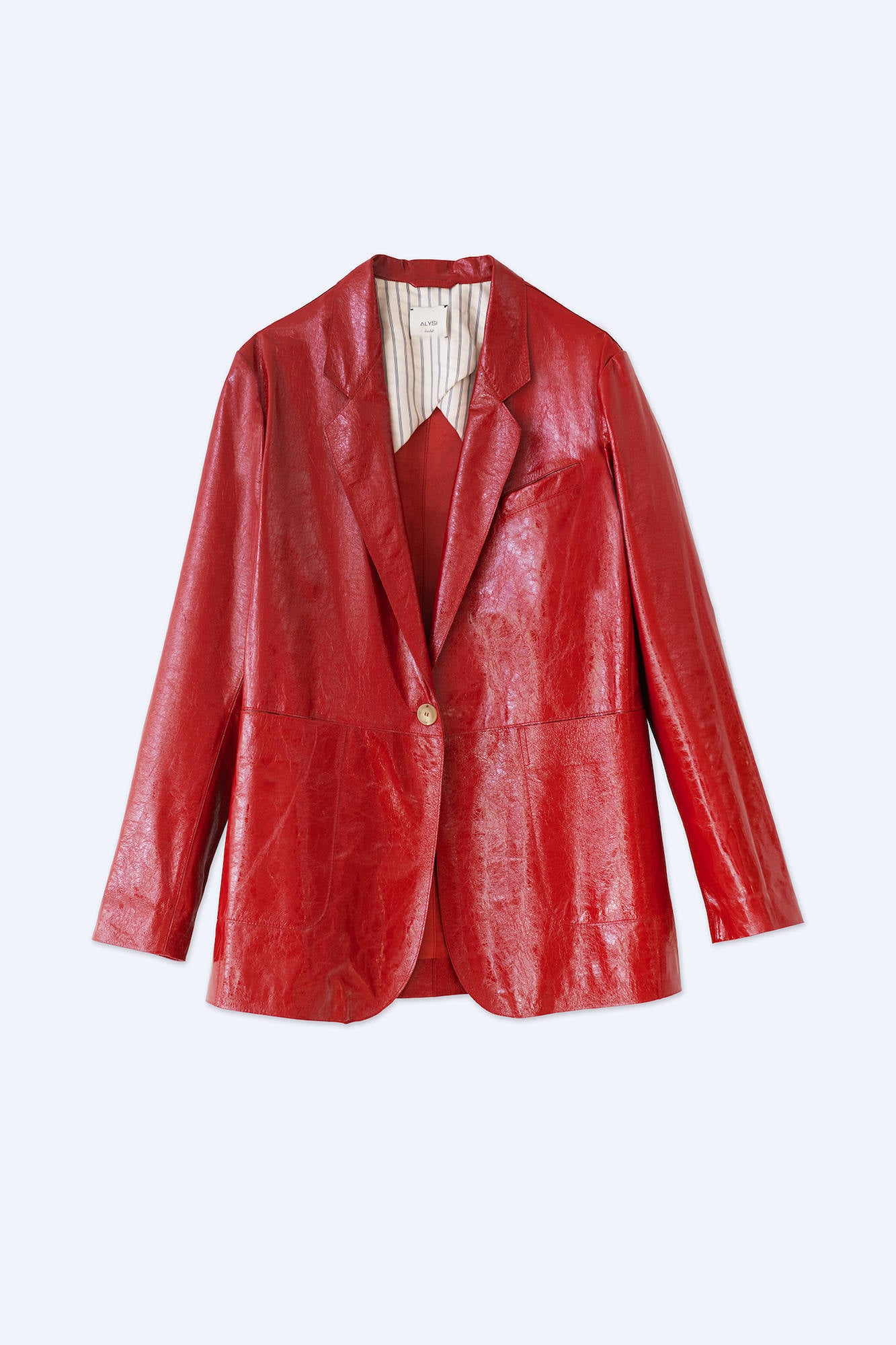 PATENT LEATHER BLAZER