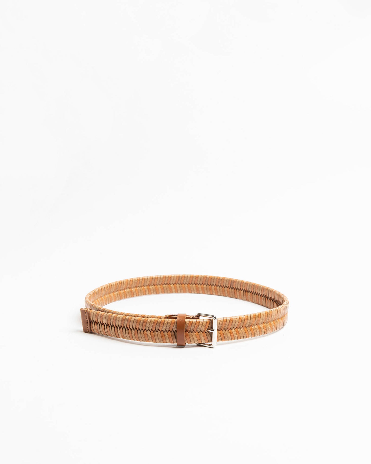 BRAIDED REGENERATED LEATHER BELT