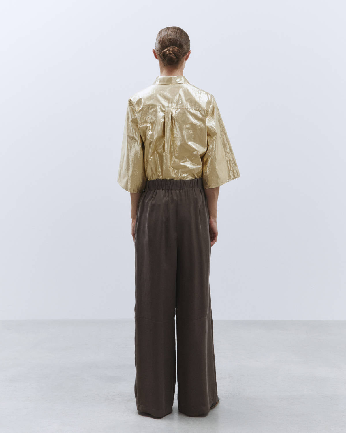 ENZYMATED SILK GYM PANTS Earth
