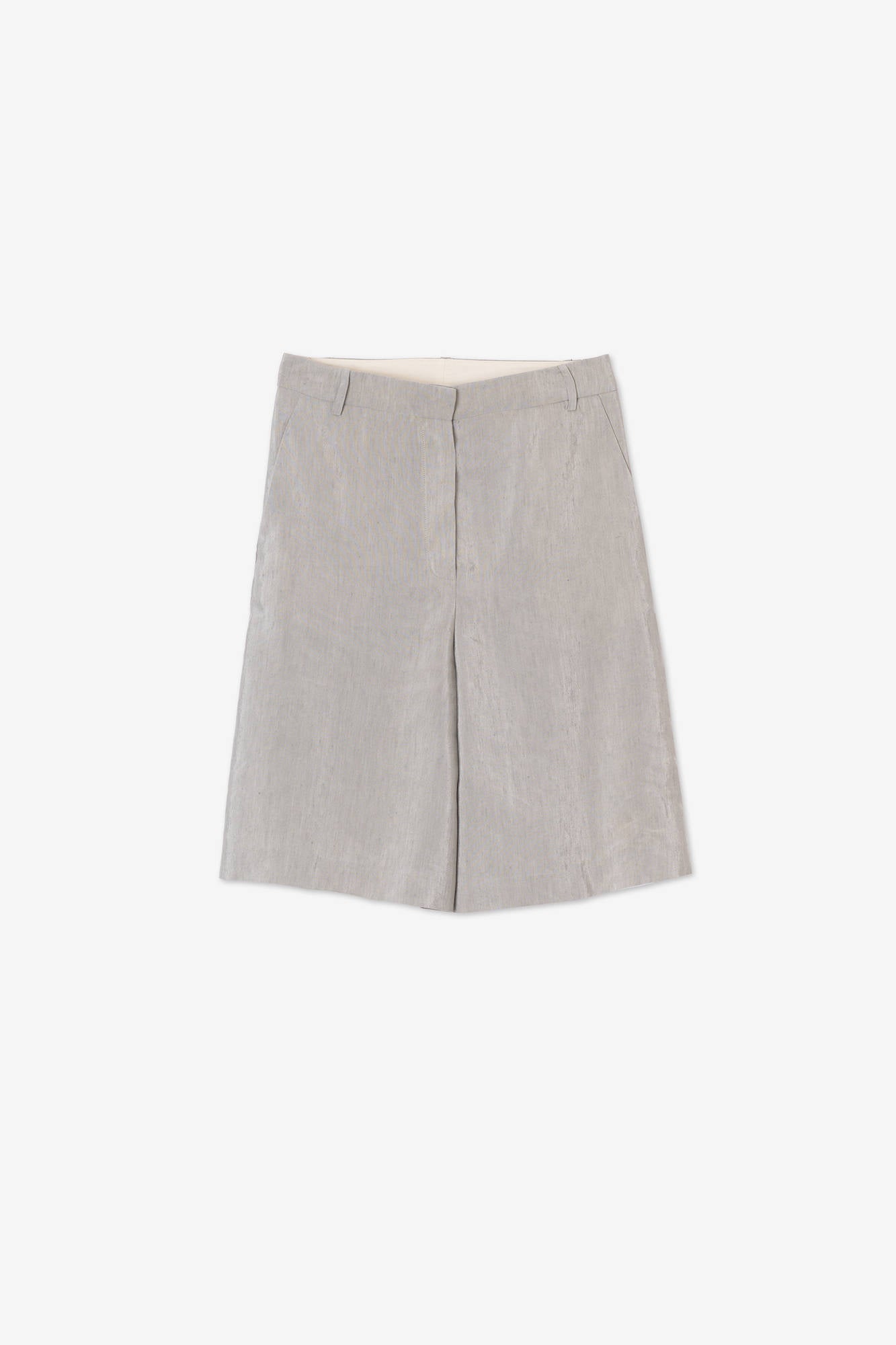 TAILORED LINEN BERMUDA SHORTS