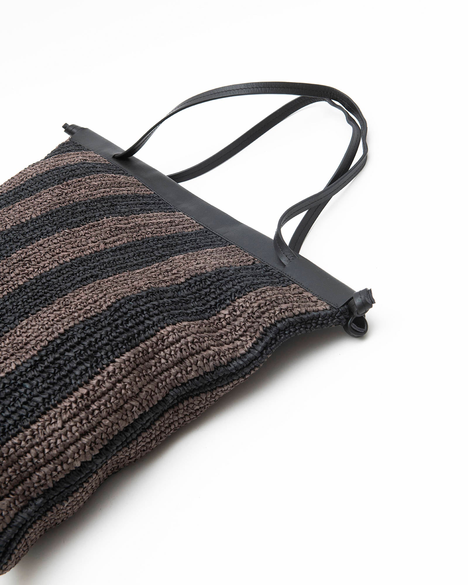 MAXI POUCH RAFFIA Choco