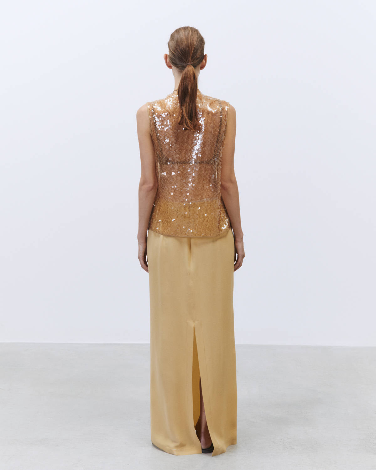 GOLD SEQUIN BLOUSE