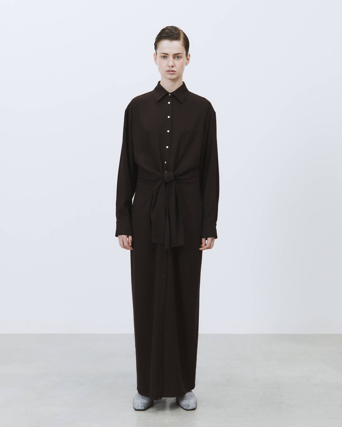 FLANNEL CHEMISIER DRESS