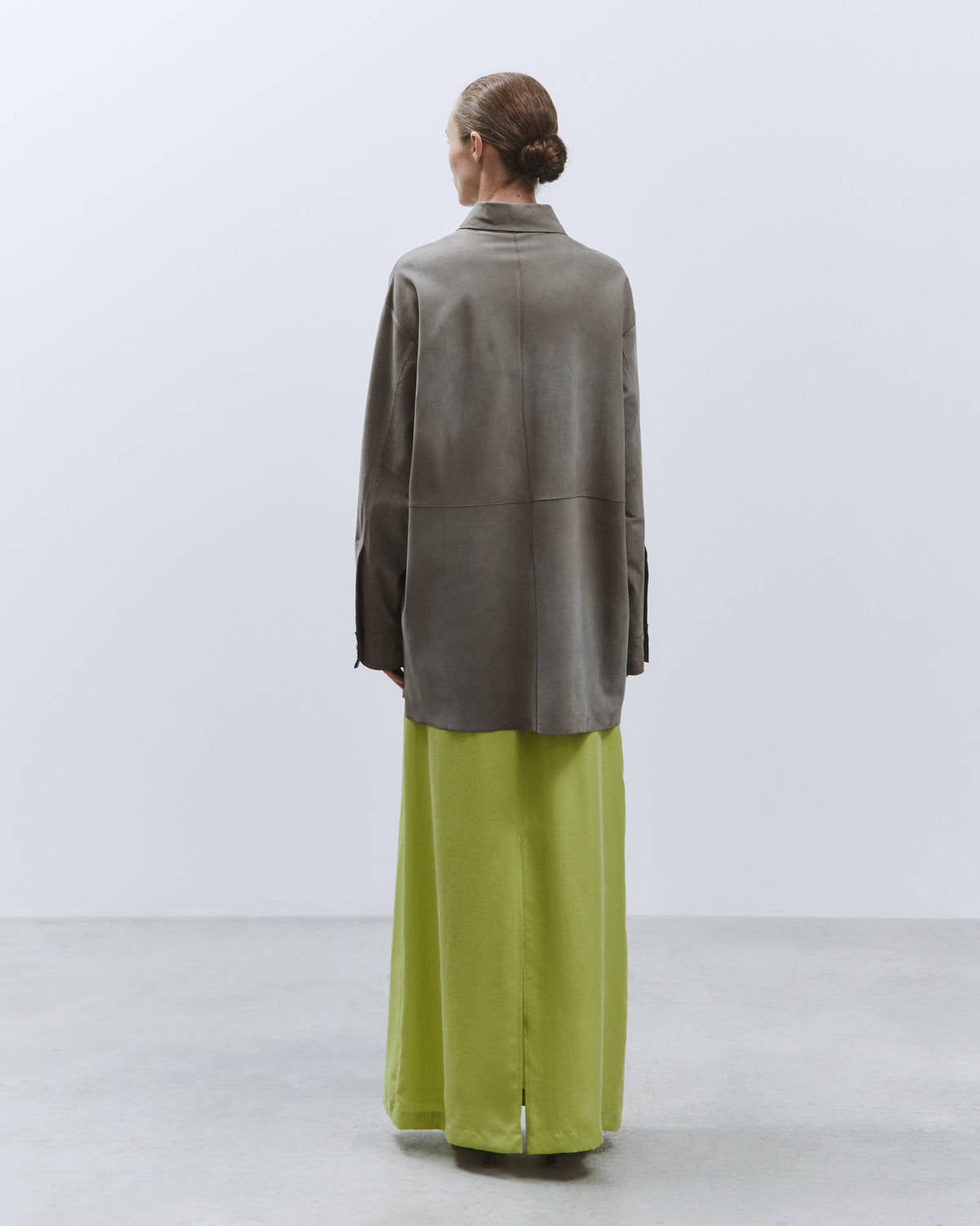 OVERSHIRT SUEDE Smoke