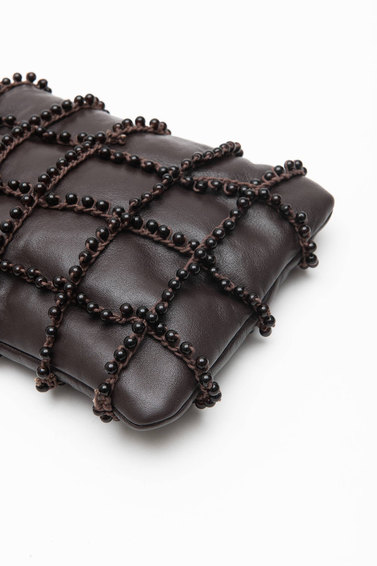 MINI BAG BEADS CROCHET Choco