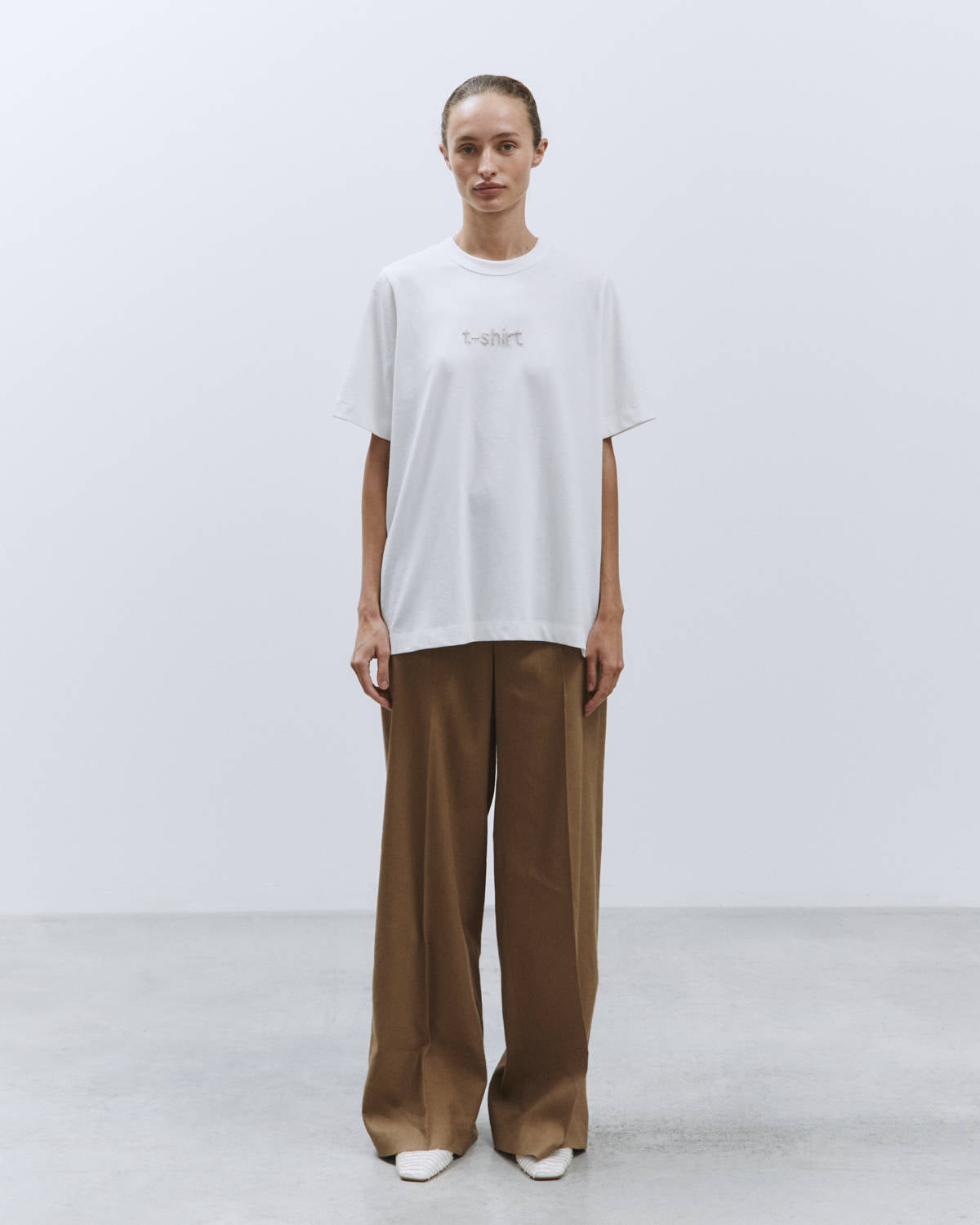 EMBROIDERY T-SHIRT Milk
