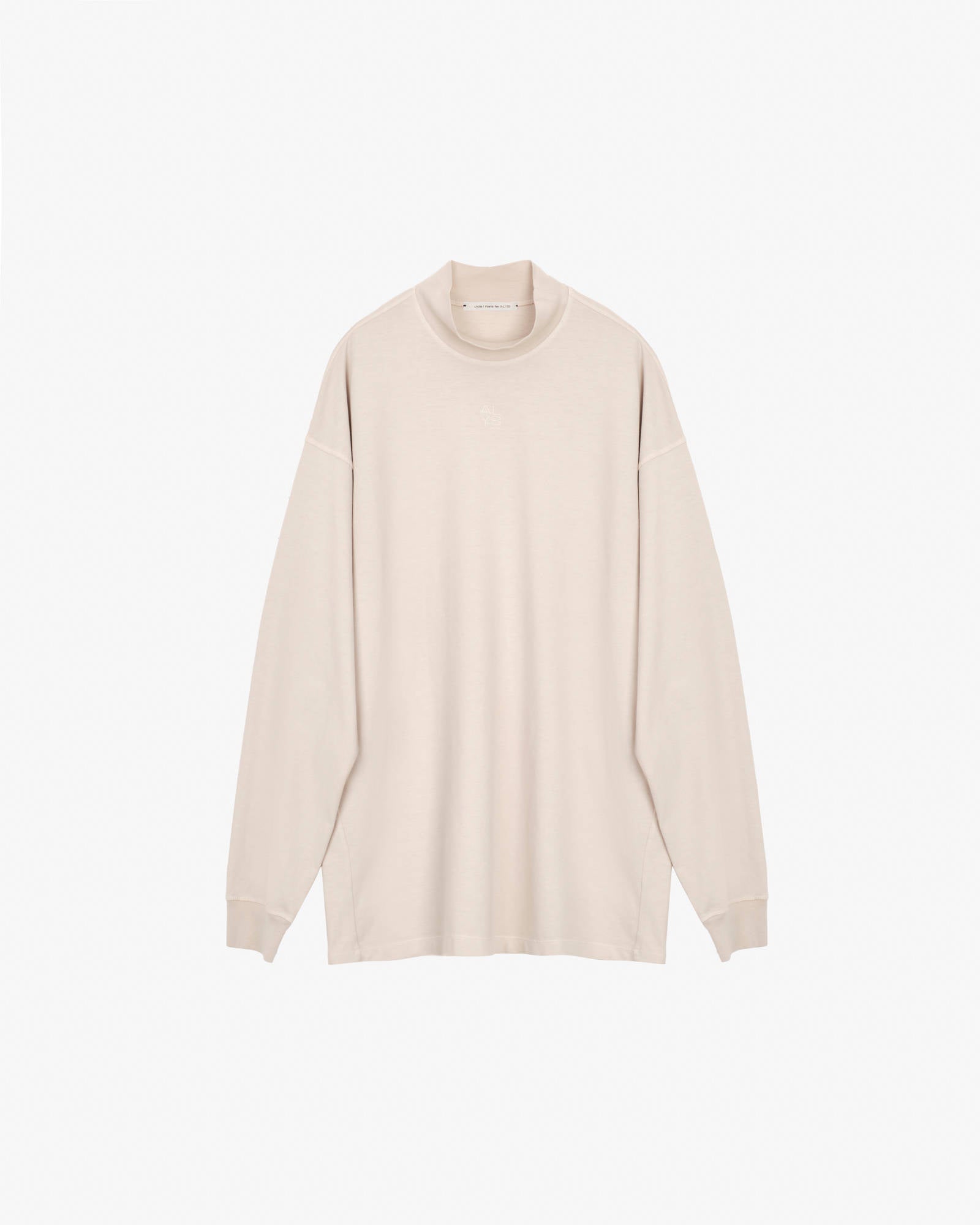 LONG SLEEVE T-SHIRT WITH EMBROIDERY Sand