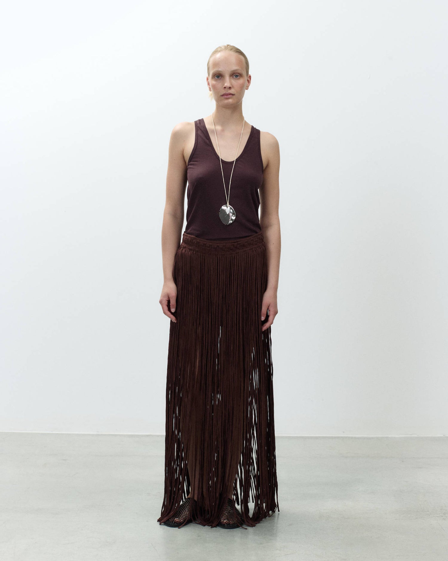 LONG SKIRT WITH FRINGES