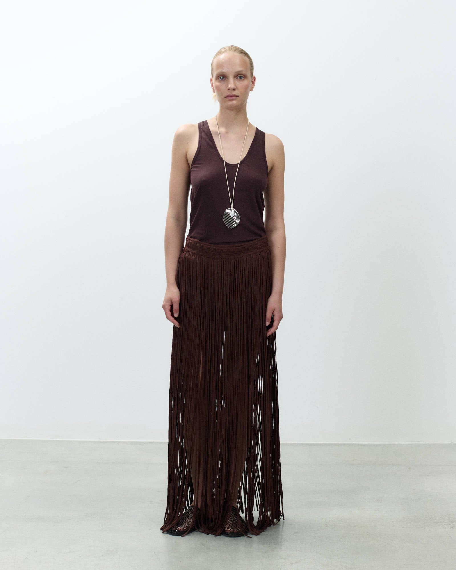 LONG SKIRT WITH FRINGES