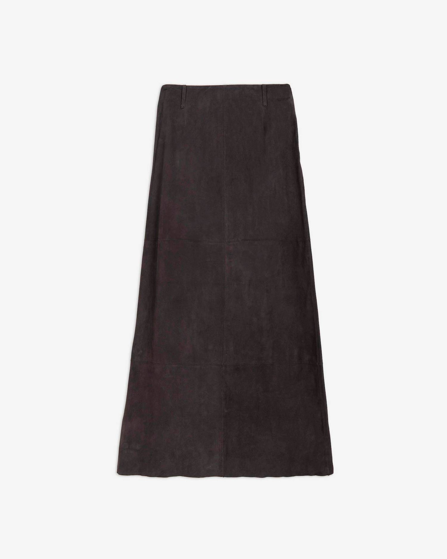 LONG SUEDE SKIRT
