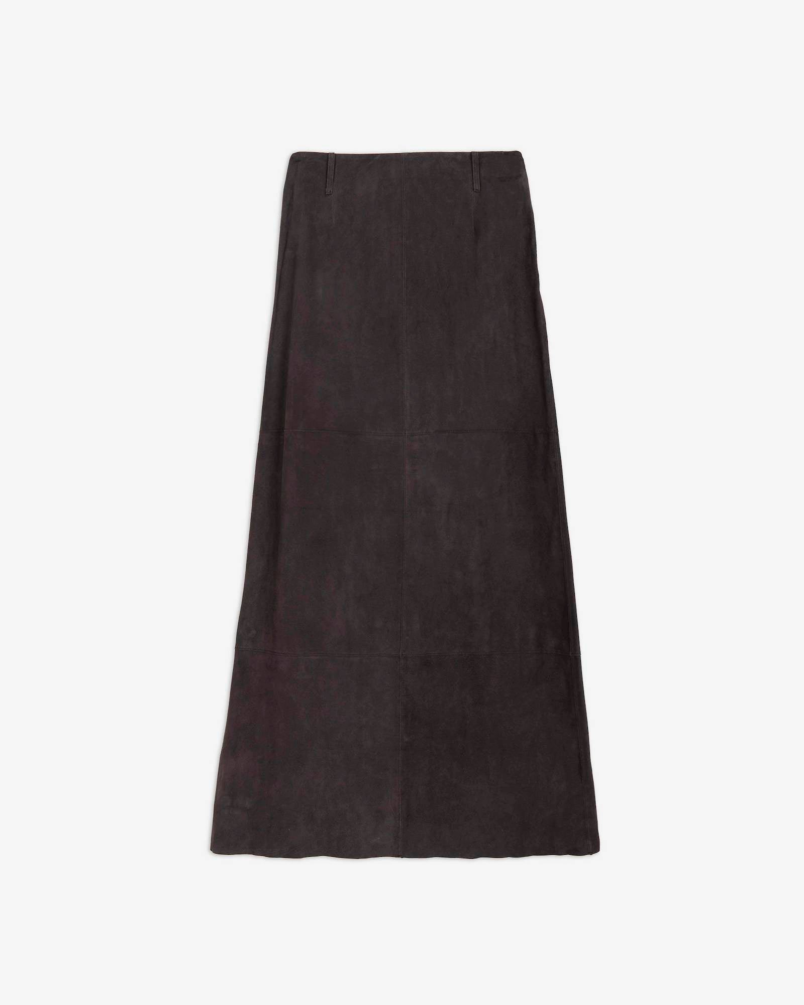 LONG SUEDE SKIRT