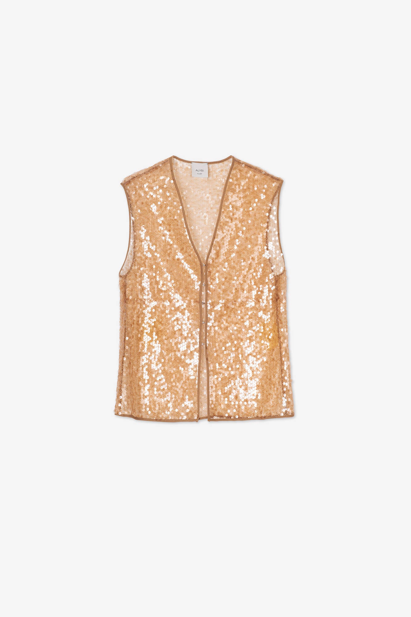 GOLD SEQUIN BLOUSE