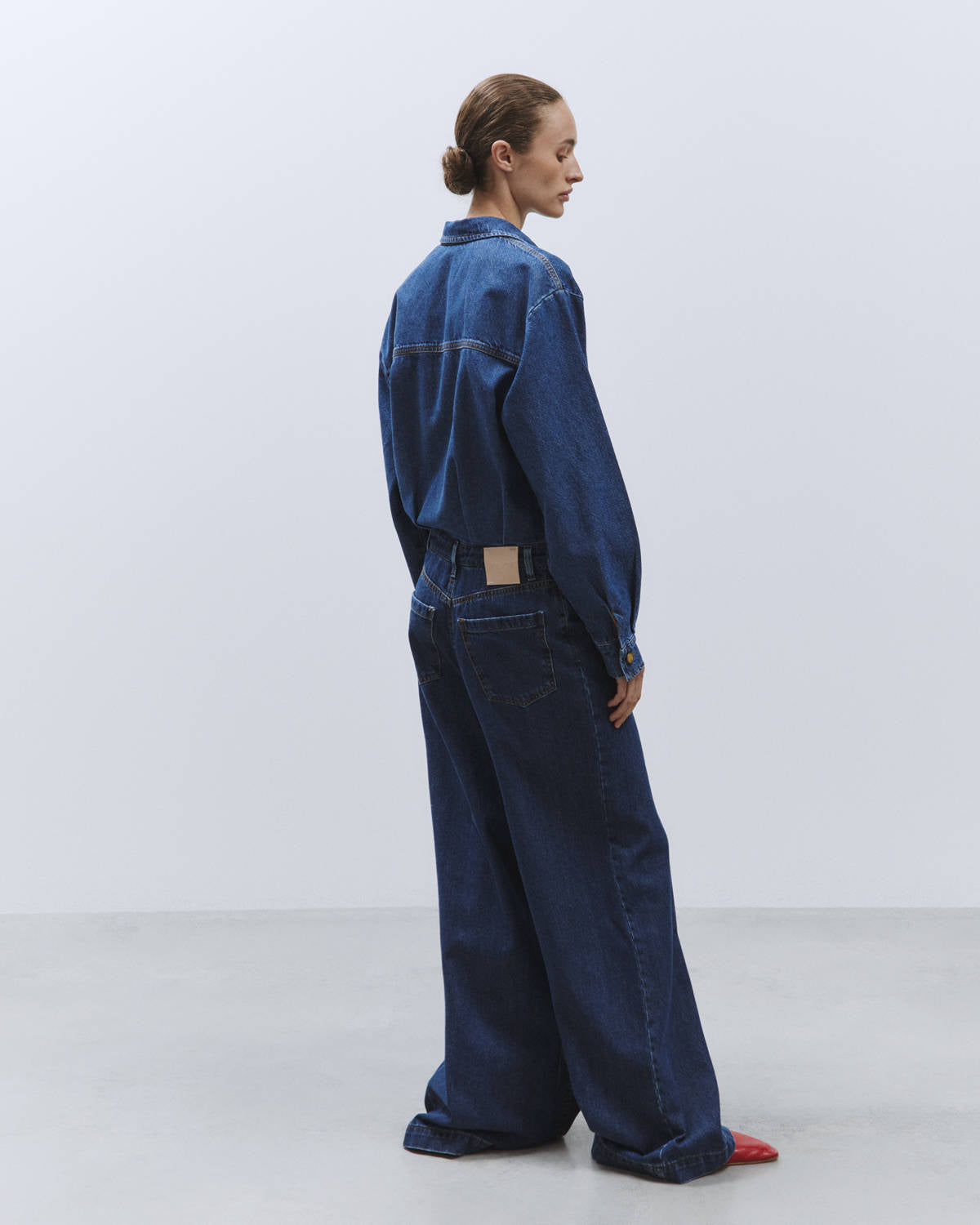 INDIGO WORK DENIM OVERALL