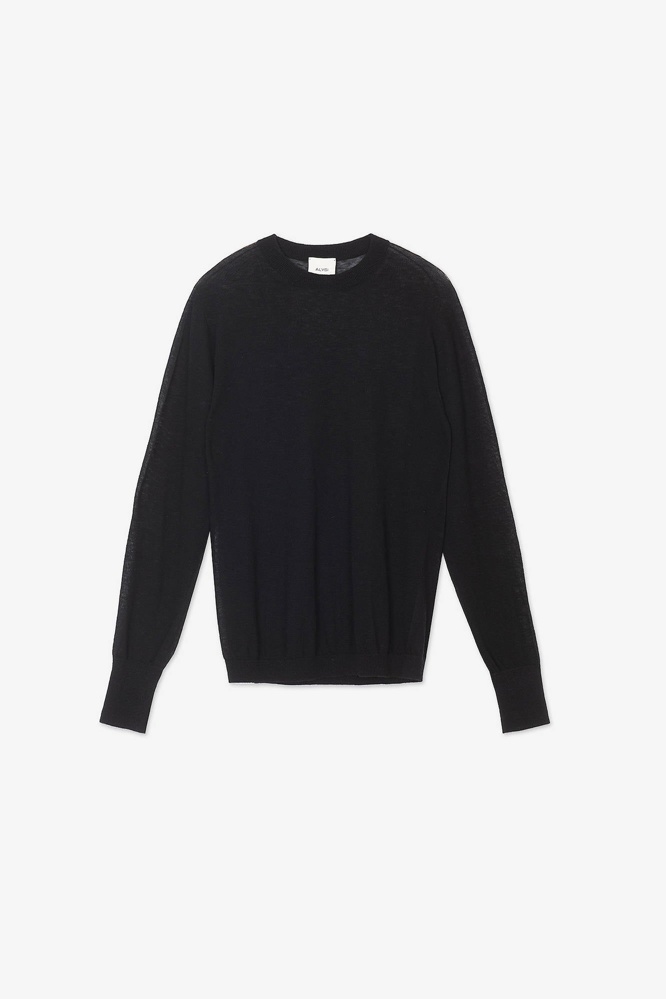 CREW NECK SWEATER REGULAR Black