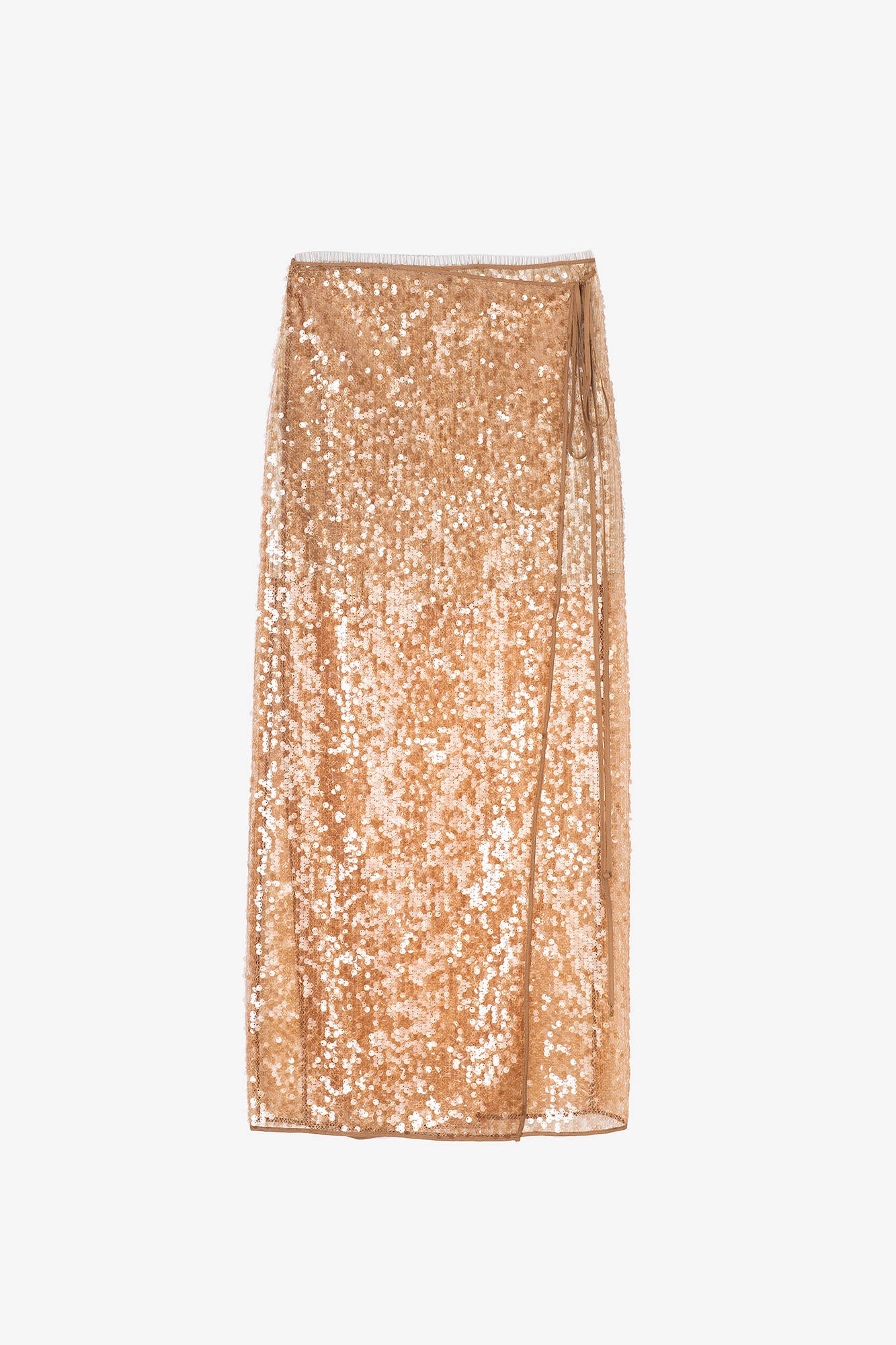 GOLD SEQUIN WALLET SKIRT