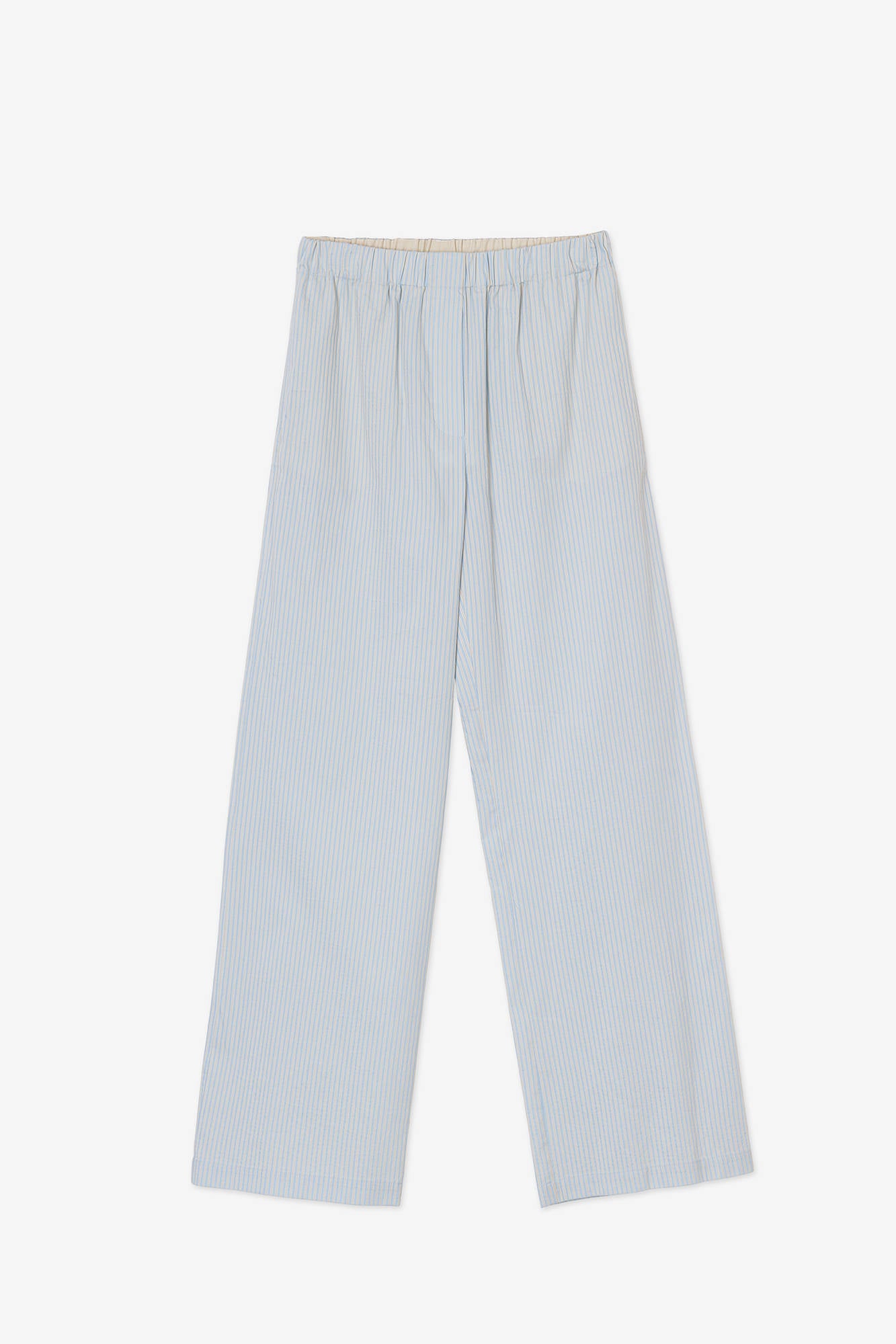 PINSTRIPES GYM PANTS Light Blue