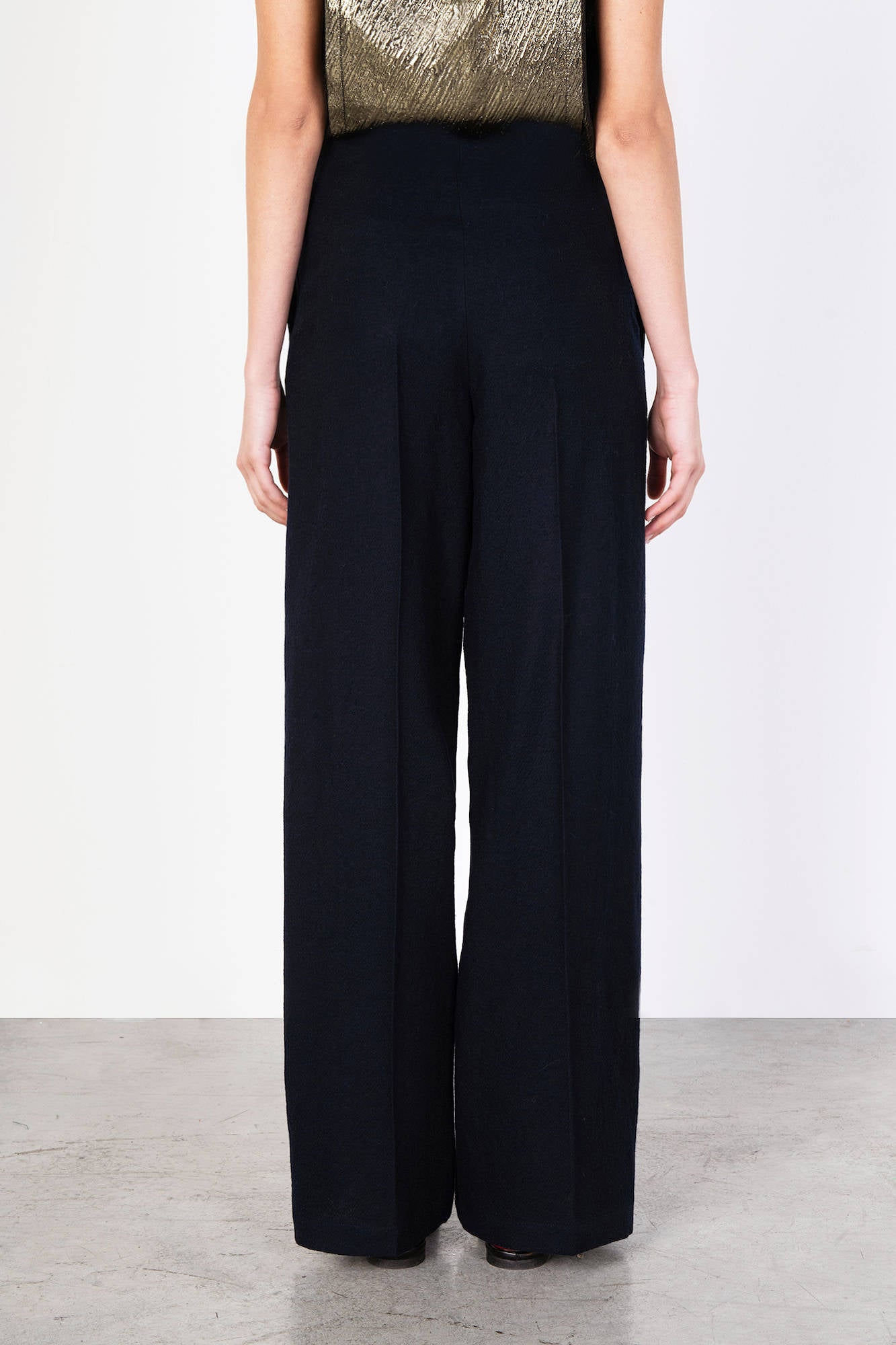 STRAIGHT WOOL PANTS