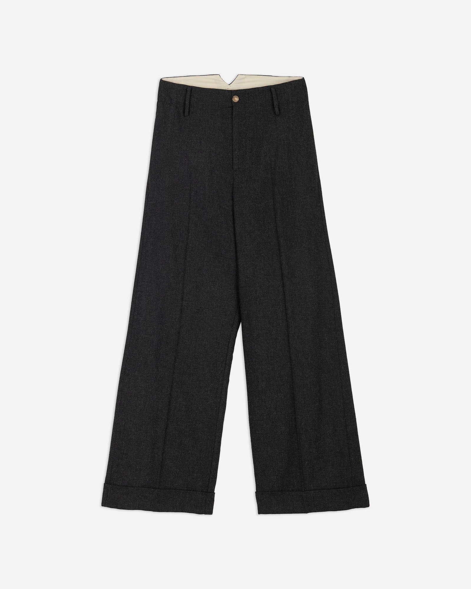 FLANNEL TROUSERS WITH CUFFS