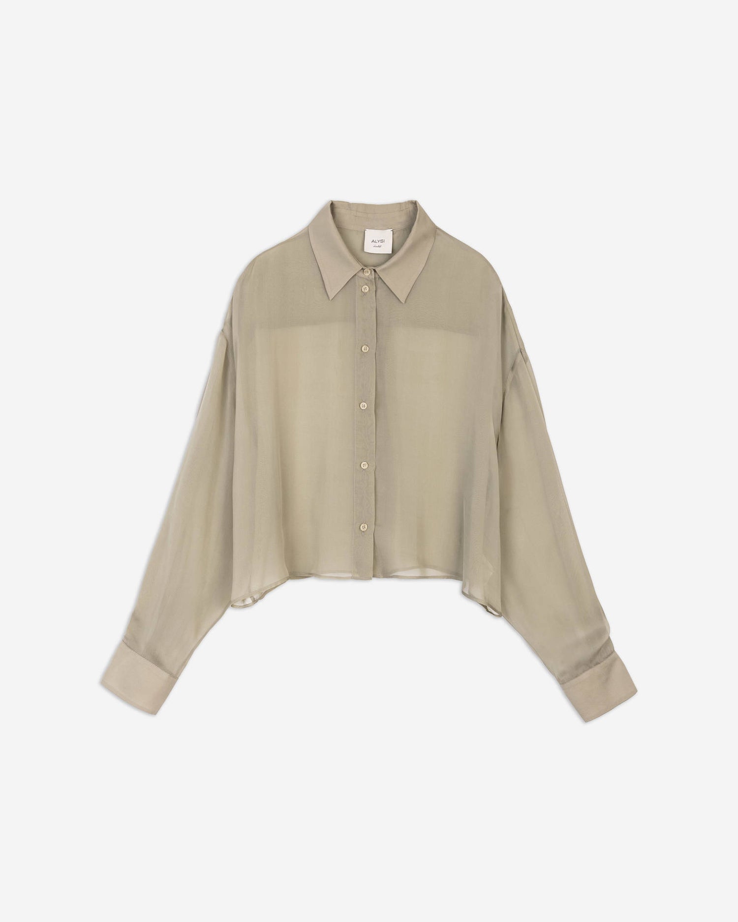CROPPED CHIFFON SHIRT