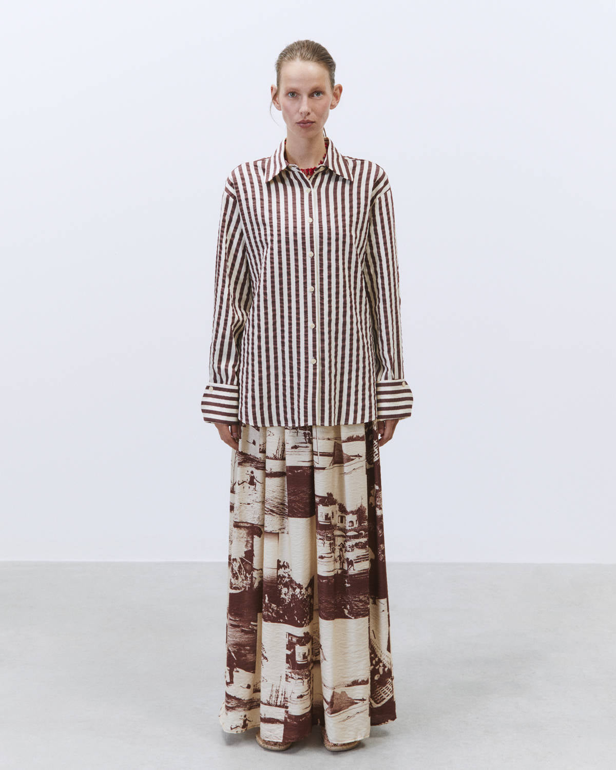 COLOURFUL STRIPES OVER BAROLO SHIRT