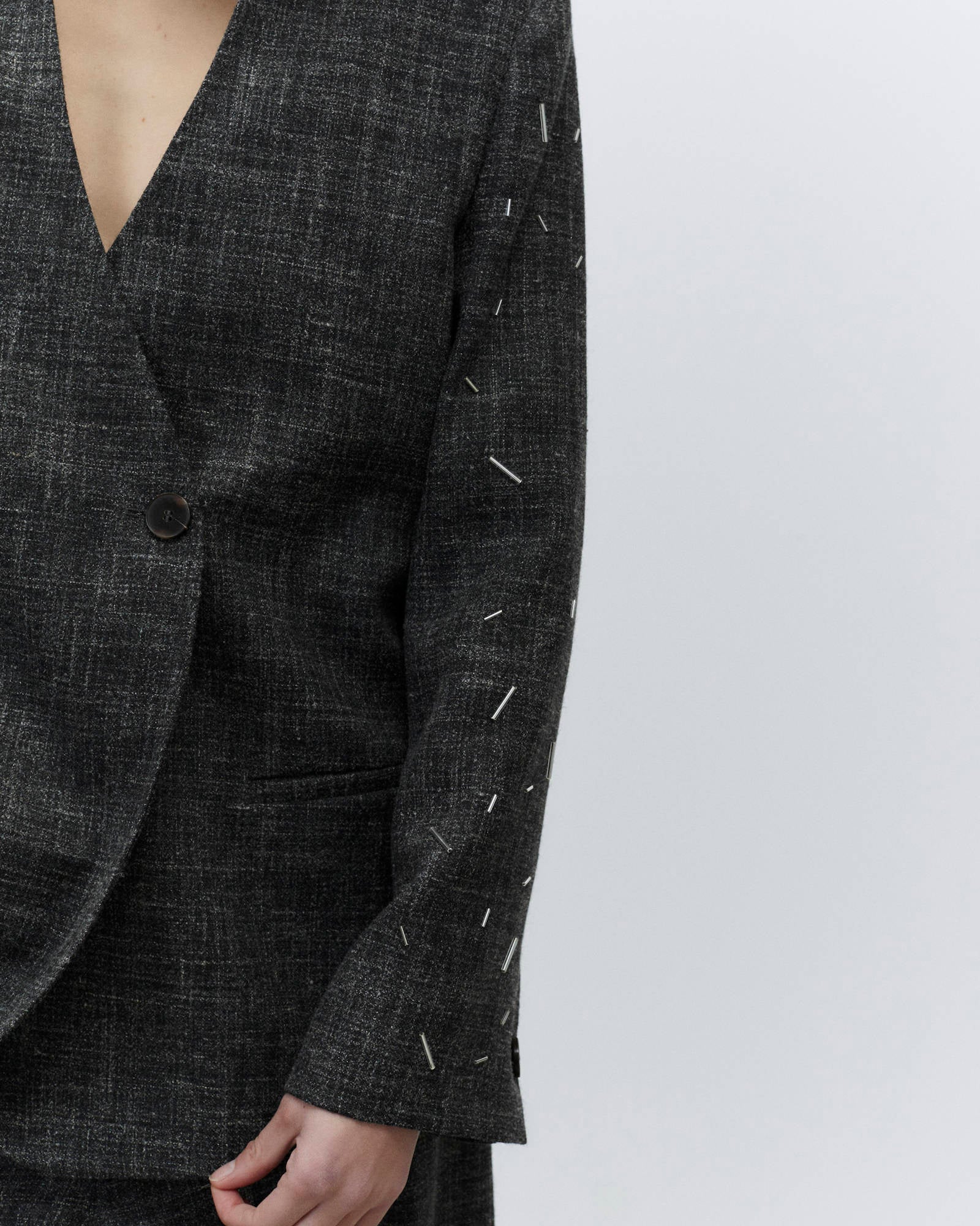 WOOL EMBROIDERY JACKET