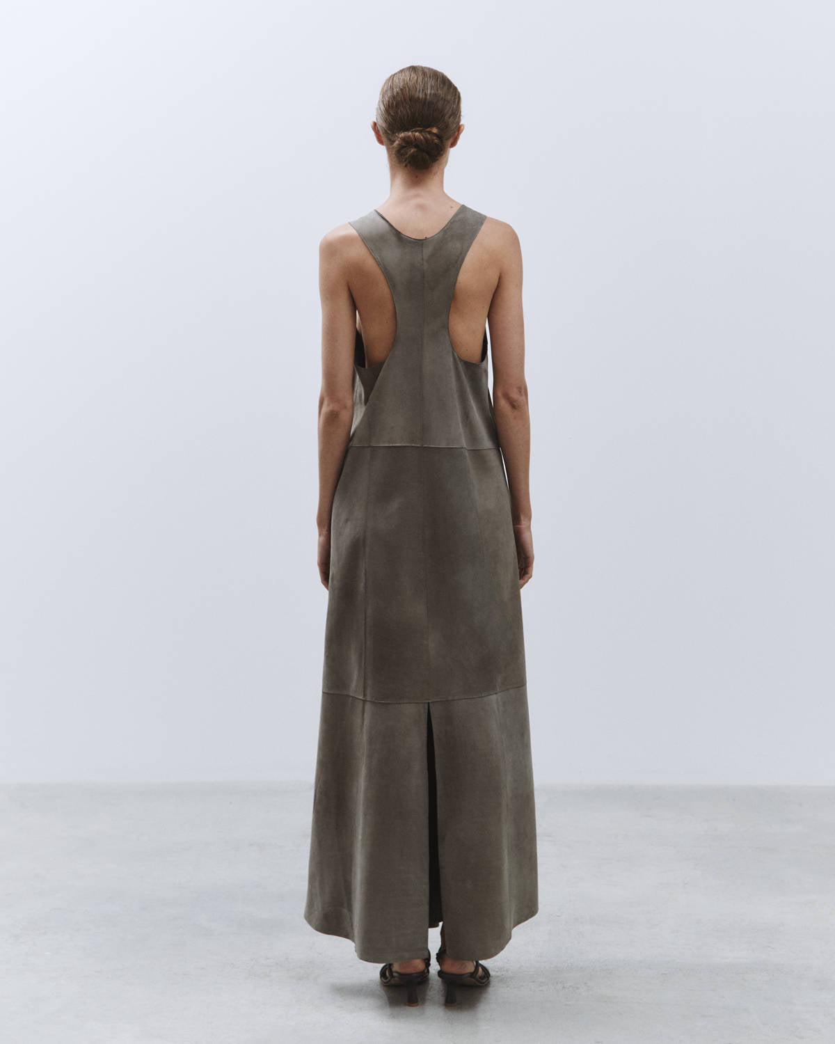 SUEDE DRESS Smoke